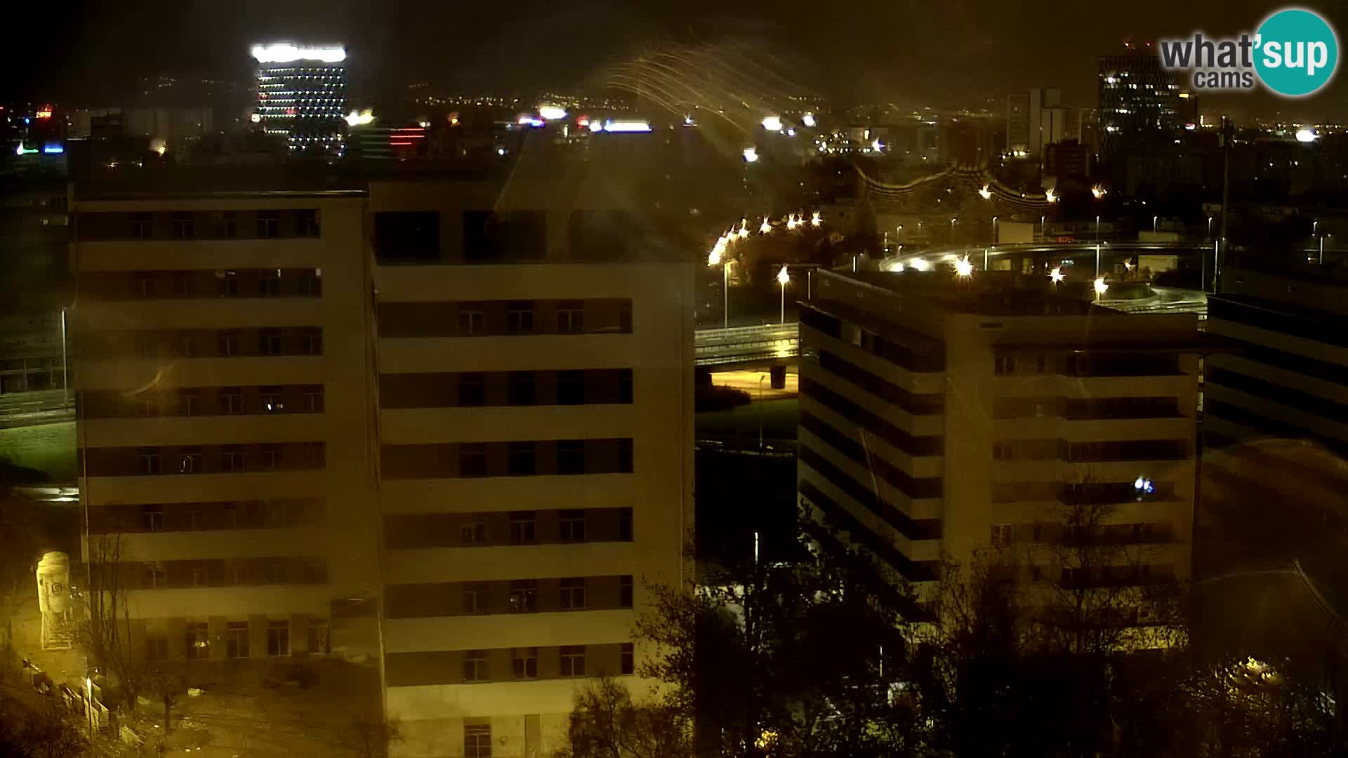 Rond-point en direct traversant les avenues Slavonska et Marin Držić à Zagreb webcam