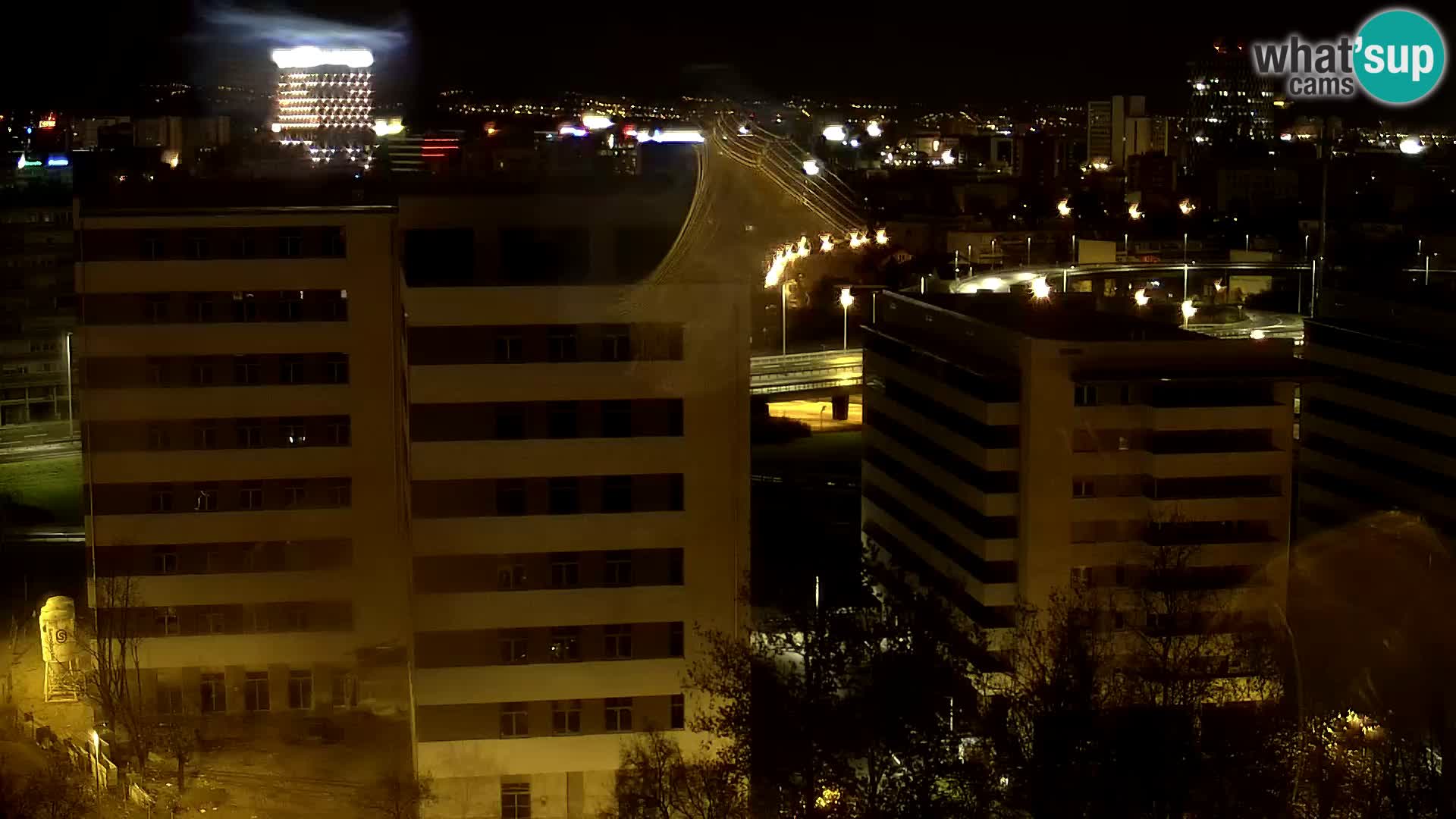 Live Interchange of Slavonska Avenue and Marin Držić Avenue in Zagreb webcam