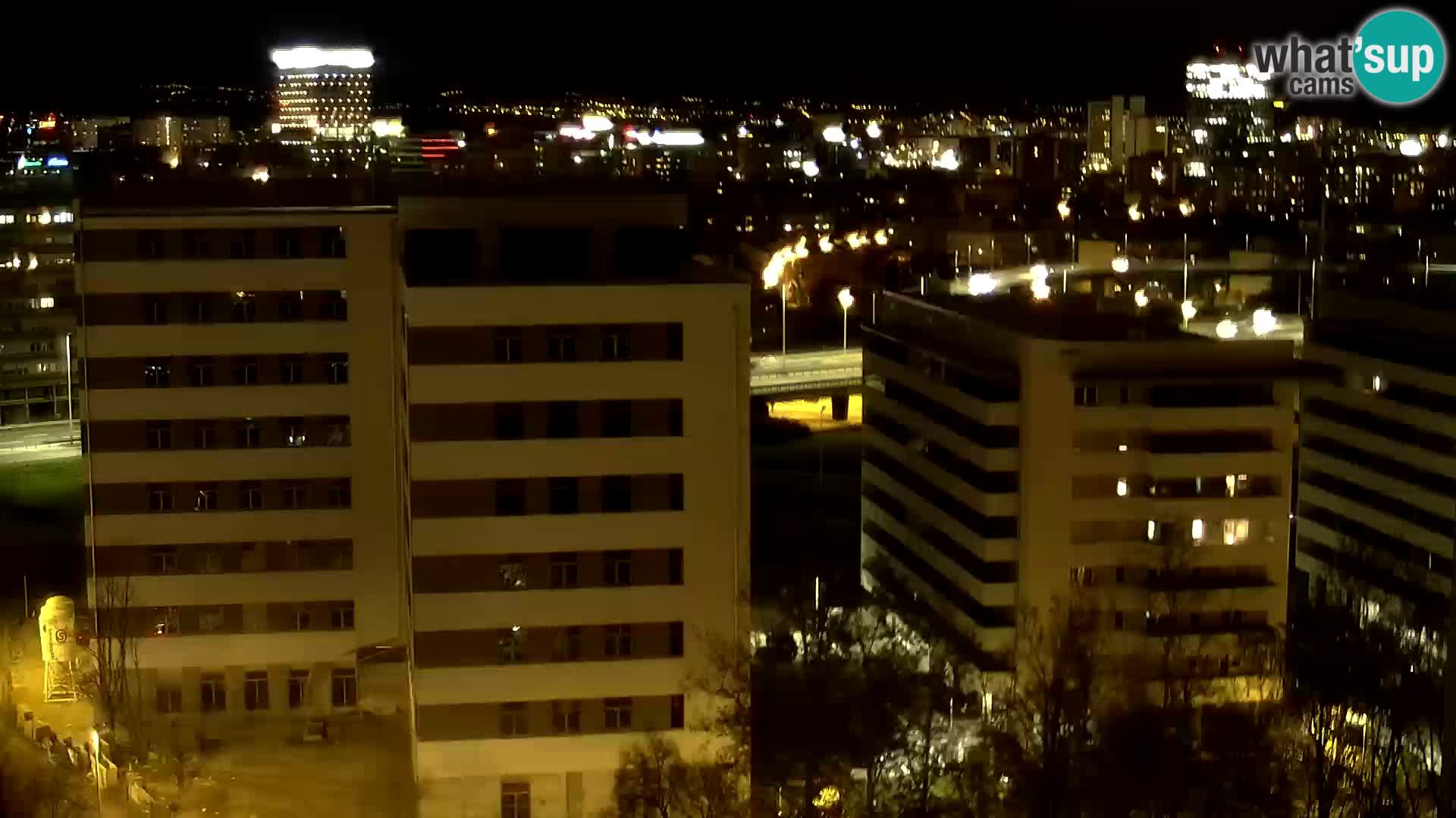 Live Interchange of Slavonska Avenue and Marin Držić Avenue in Zagreb webcam