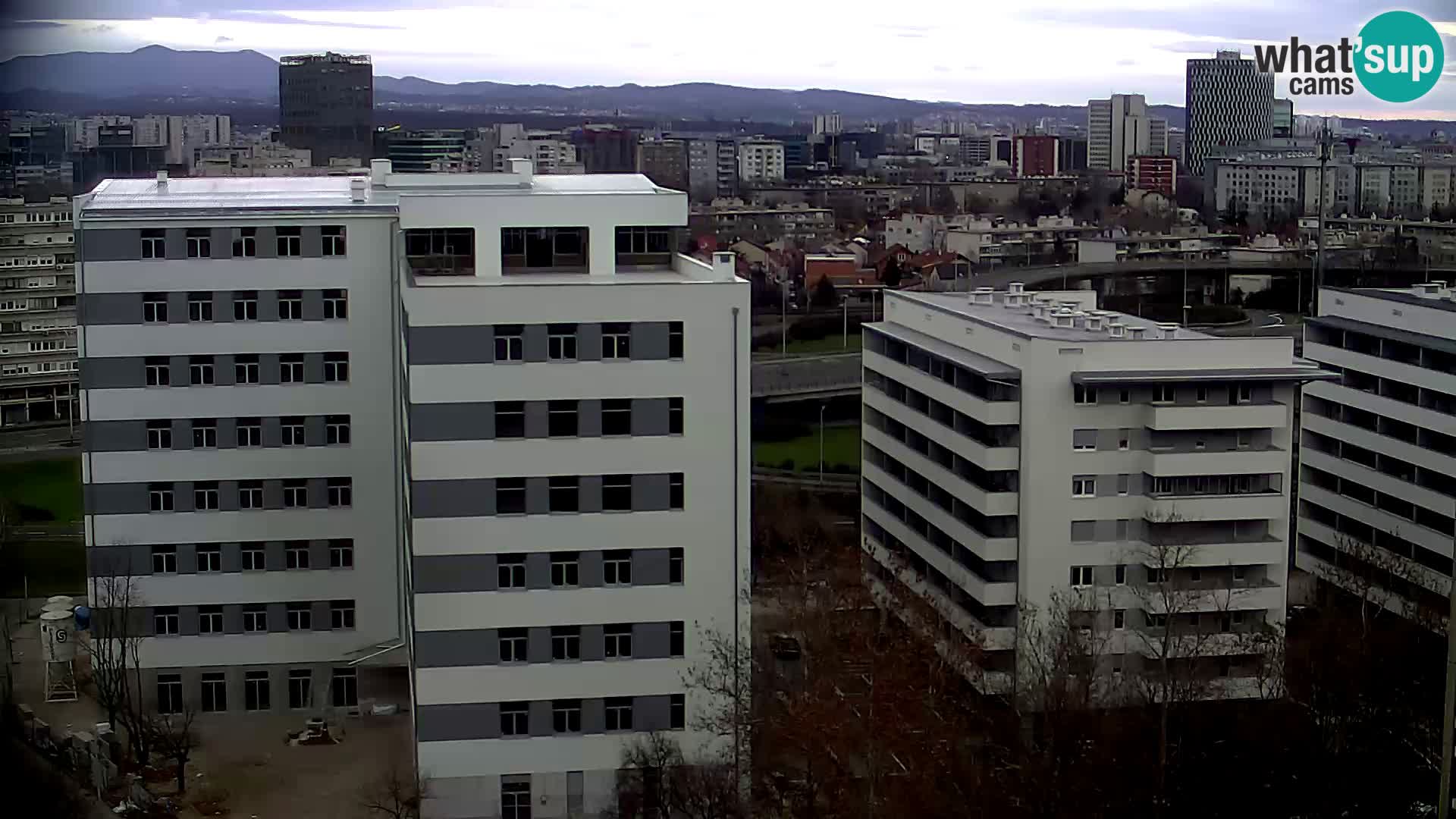 Live Interchange of Slavonska Avenue and Marin Držić Avenue in Zagreb webcam