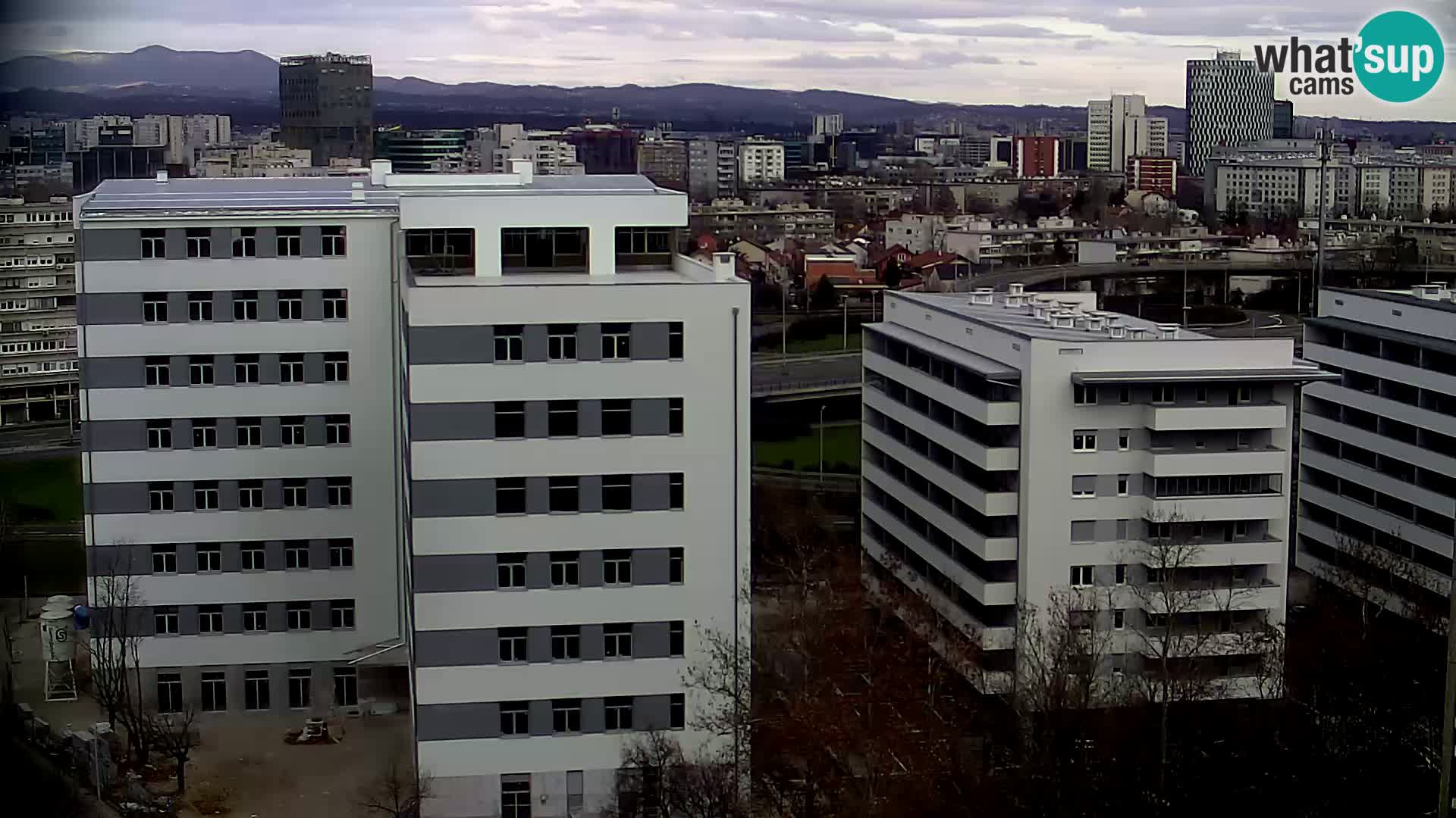 Live Interchange of Slavonska Avenue and Marin Držić Avenue in Zagreb webcam