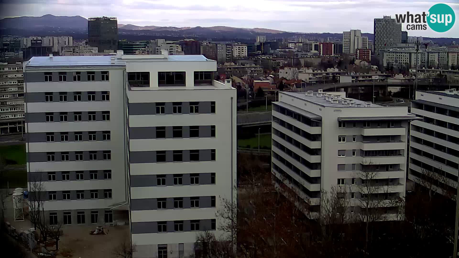 Live Interchange of Slavonska Avenue and Marin Držić Avenue in Zagreb webcam