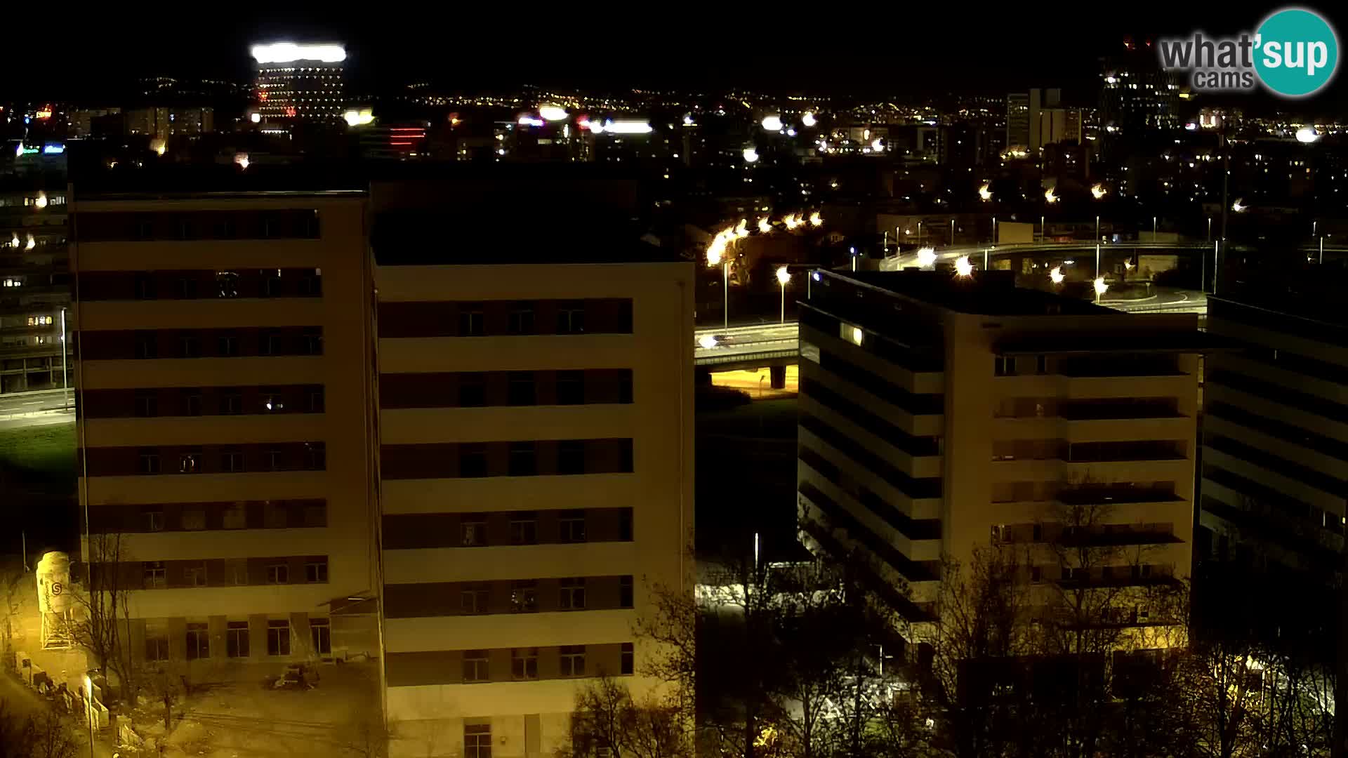 Live Interchange of Slavonska Avenue and Marin Držić Avenue in Zagreb webcam