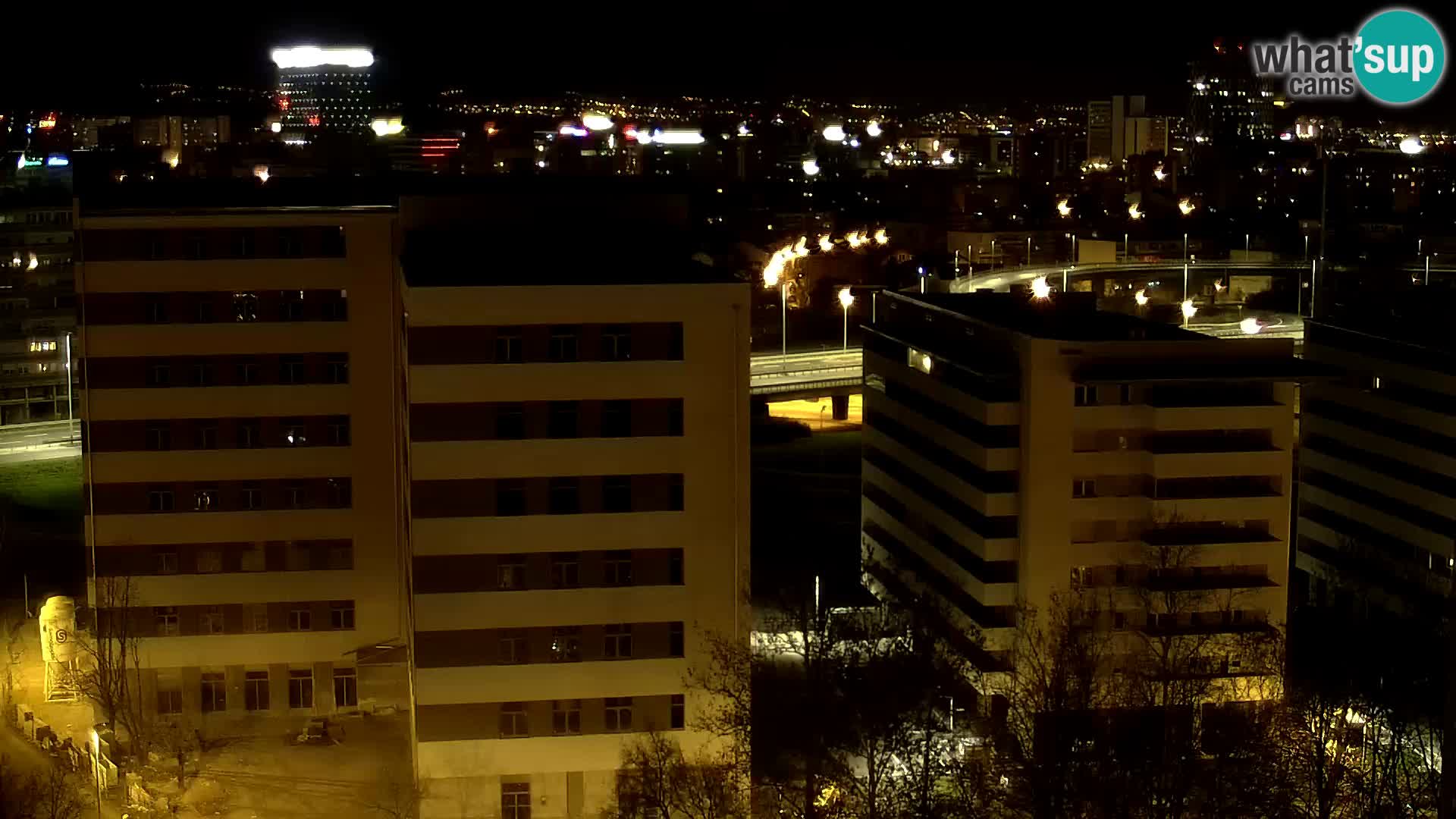 Live Interchange of Slavonska Avenue and Marin Držić Avenue in Zagreb webcam