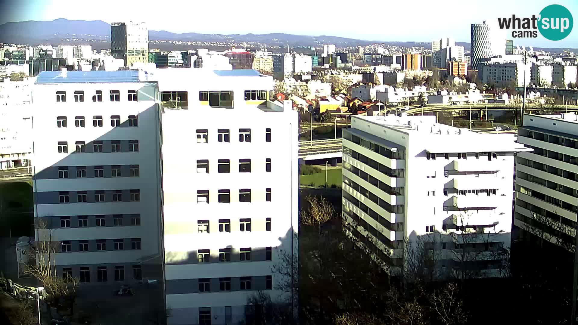 Live Interchange of Slavonska Avenue and Marin Držić Avenue in Zagreb webcam