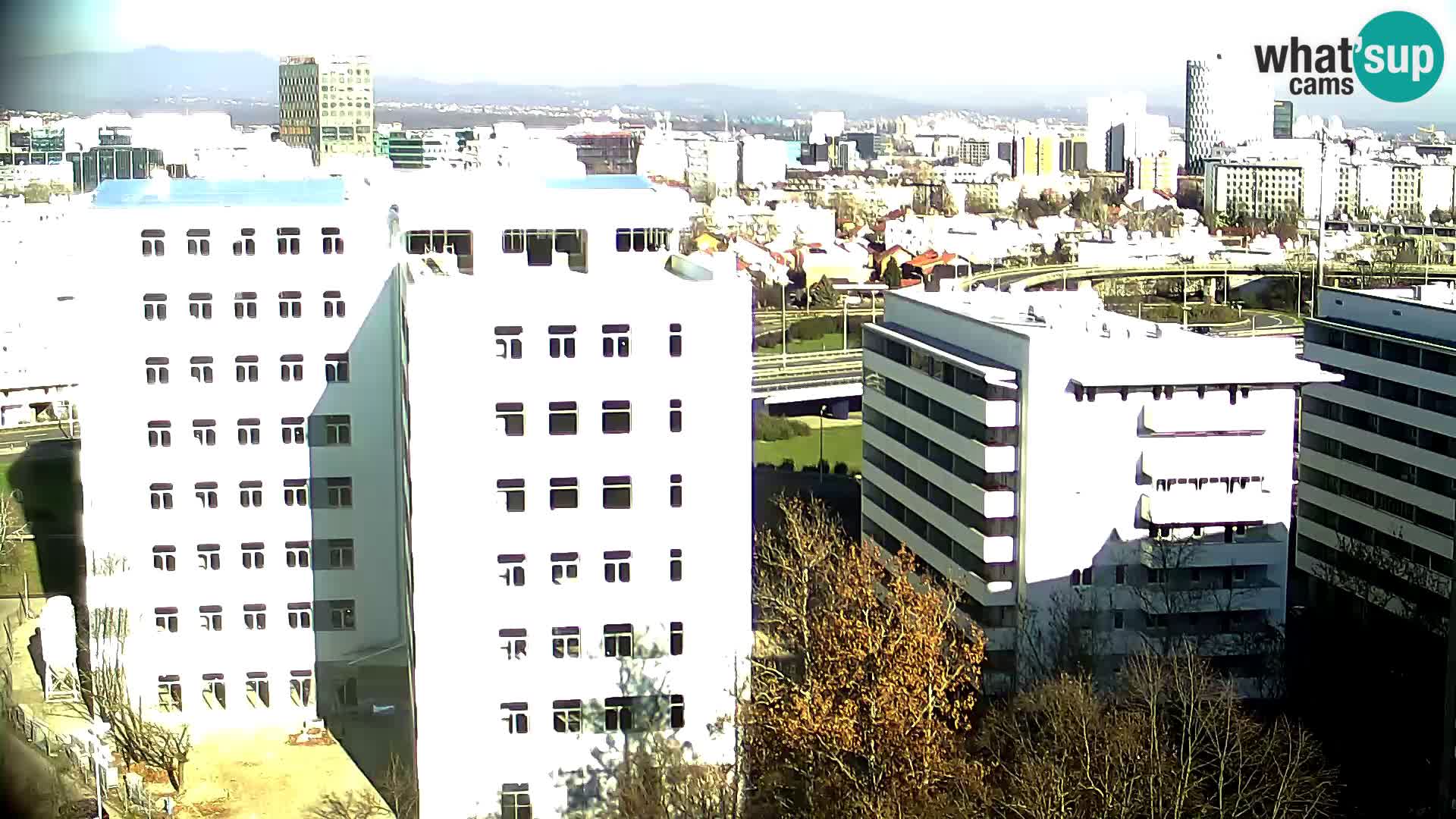 Live Interchange of Slavonska Avenue and Marin Držić Avenue in Zagreb webcam