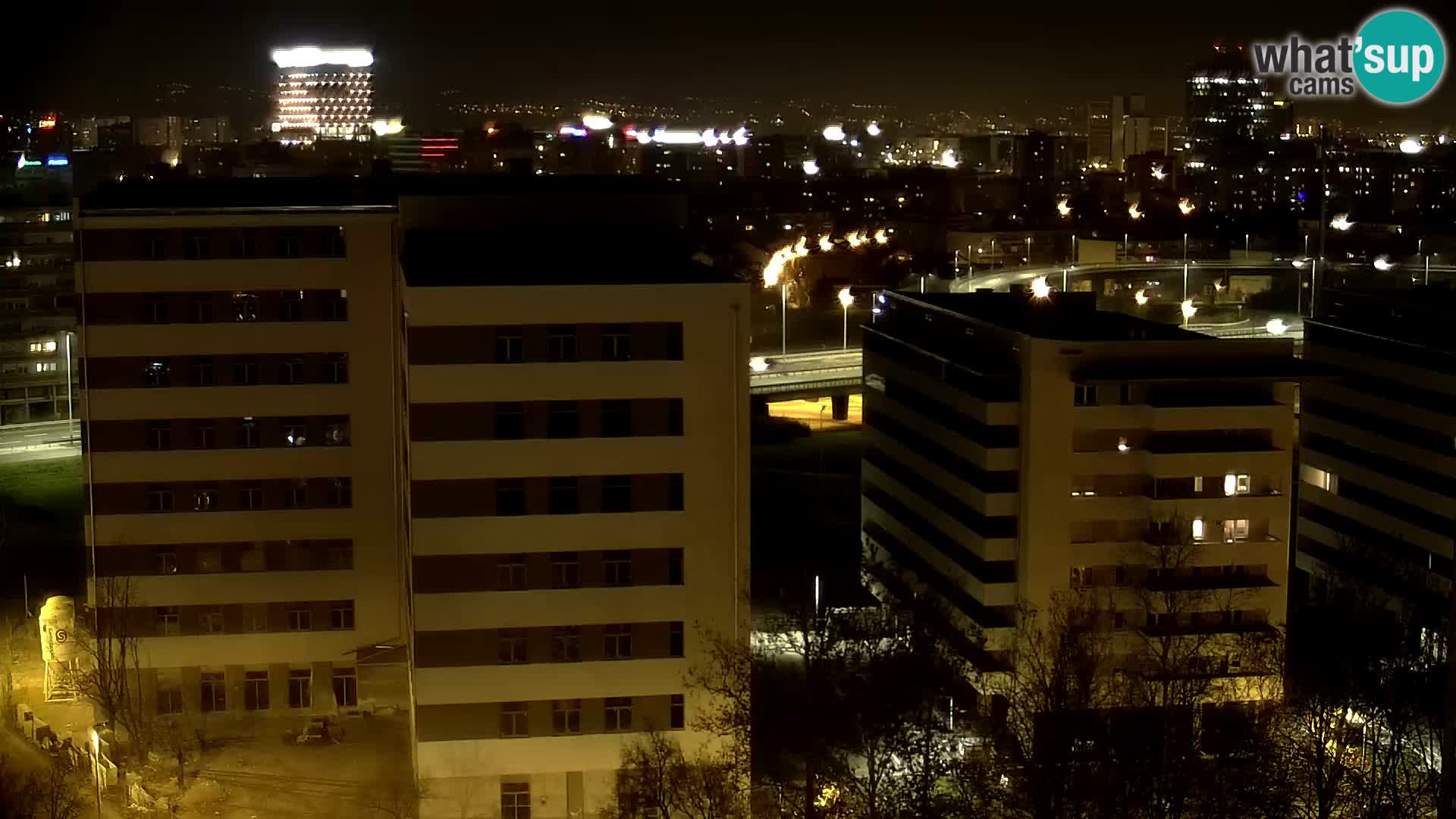 Live-Kreisverkehr Slavonska und Marin Držić Avenue zur Zagreb Webcam