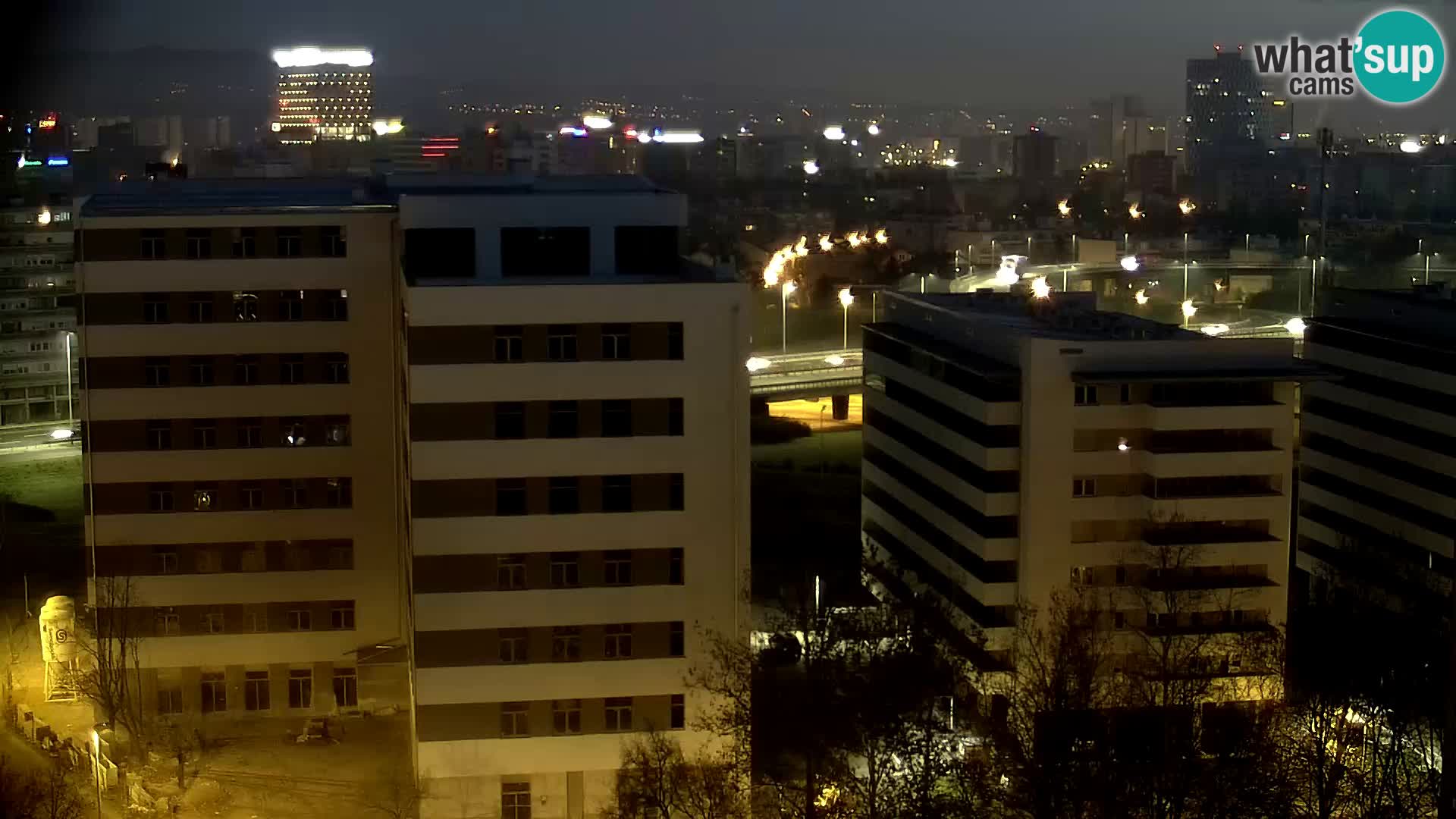 Live Interchange of Slavonska Avenue and Marin Držić Avenue in Zagreb webcam