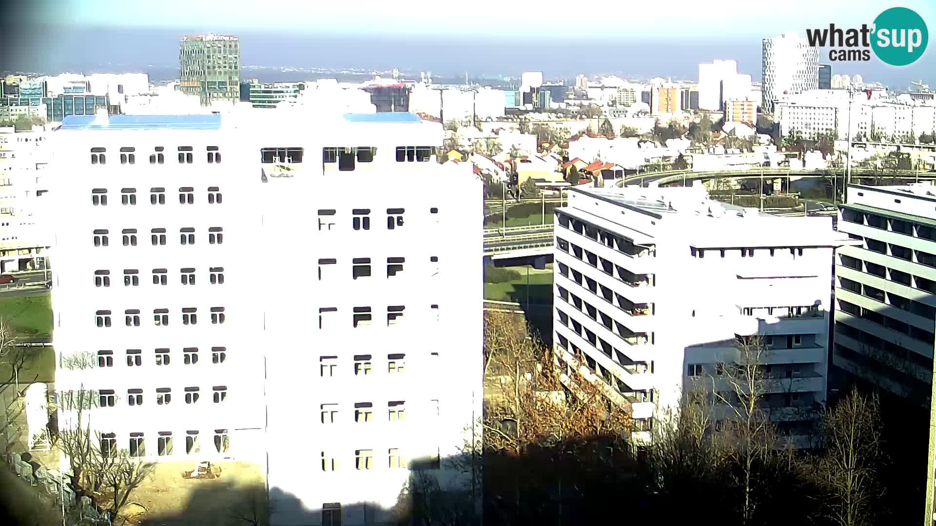 Live Interchange of Slavonska Avenue and Marin Držić Avenue in Zagreb webcam