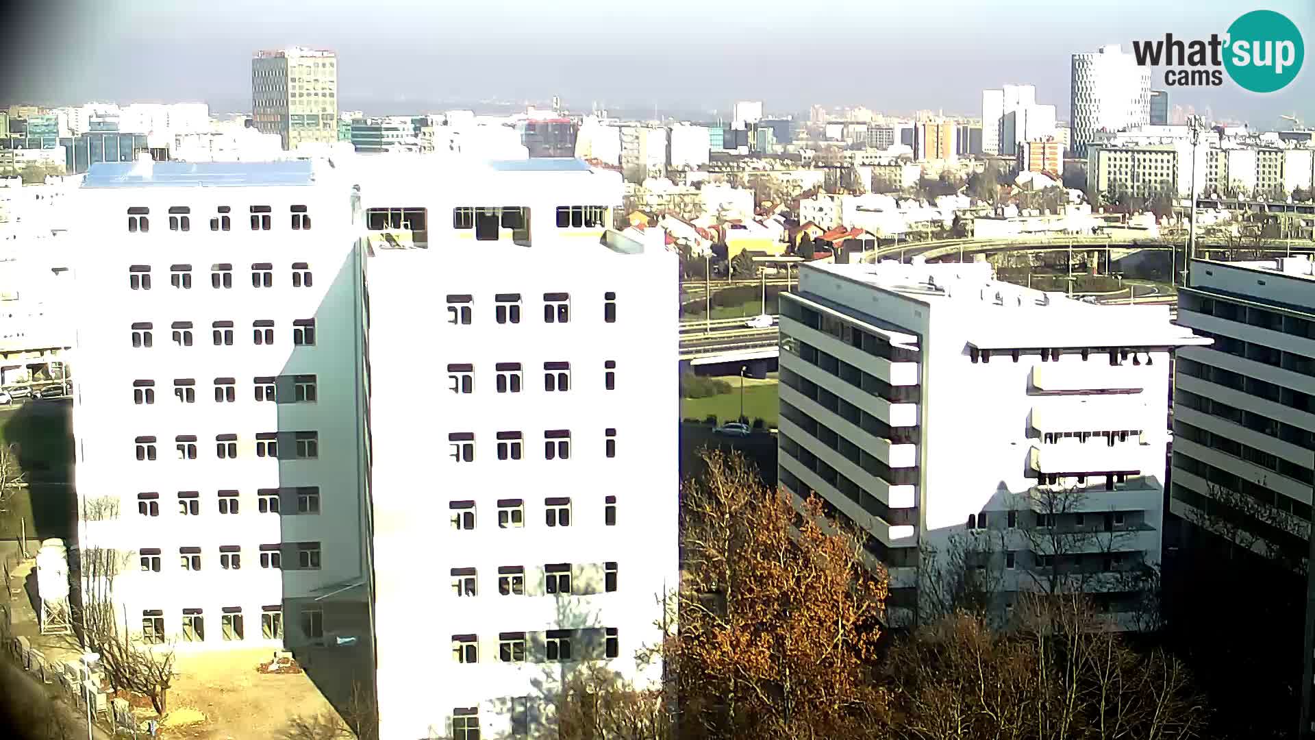 Live Interchange of Slavonska Avenue and Marin Držić Avenue in Zagreb webcam