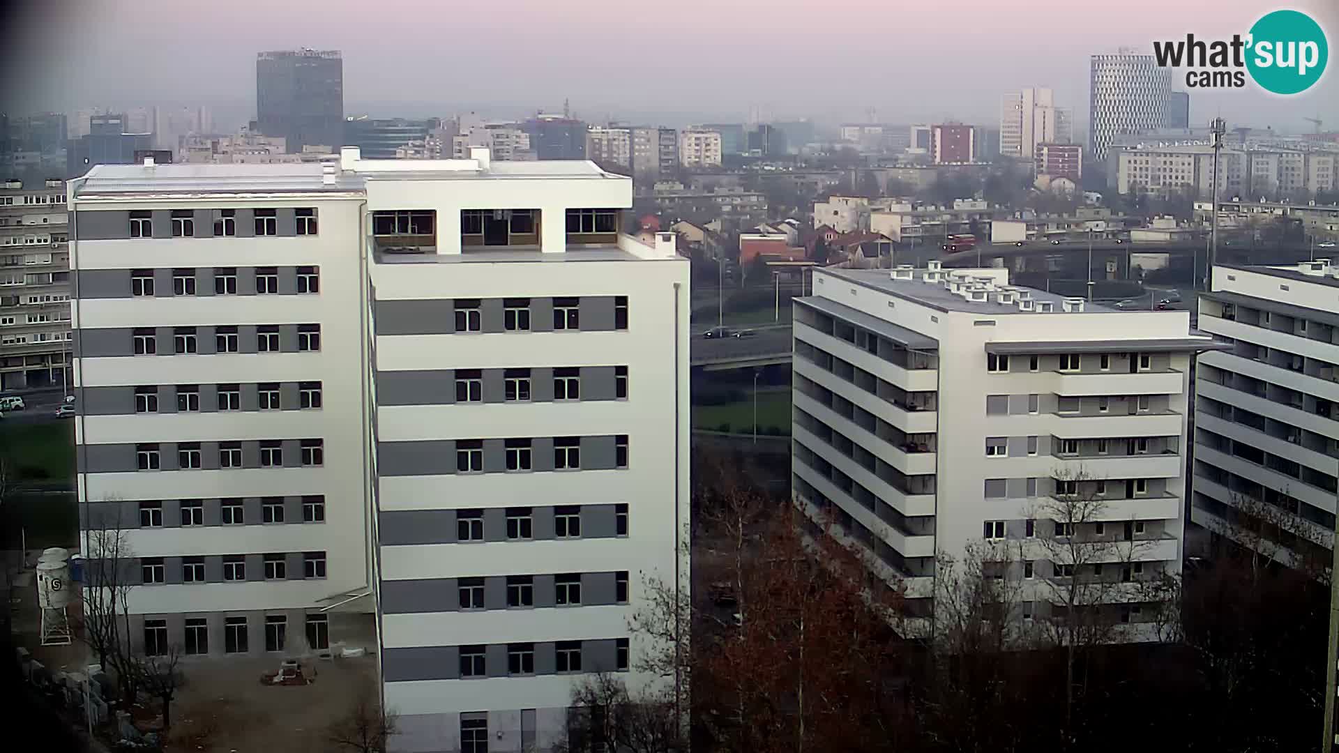 Rotatoria e incrocio viale Slavonska e Marin Držić  – webcam di Zagabria