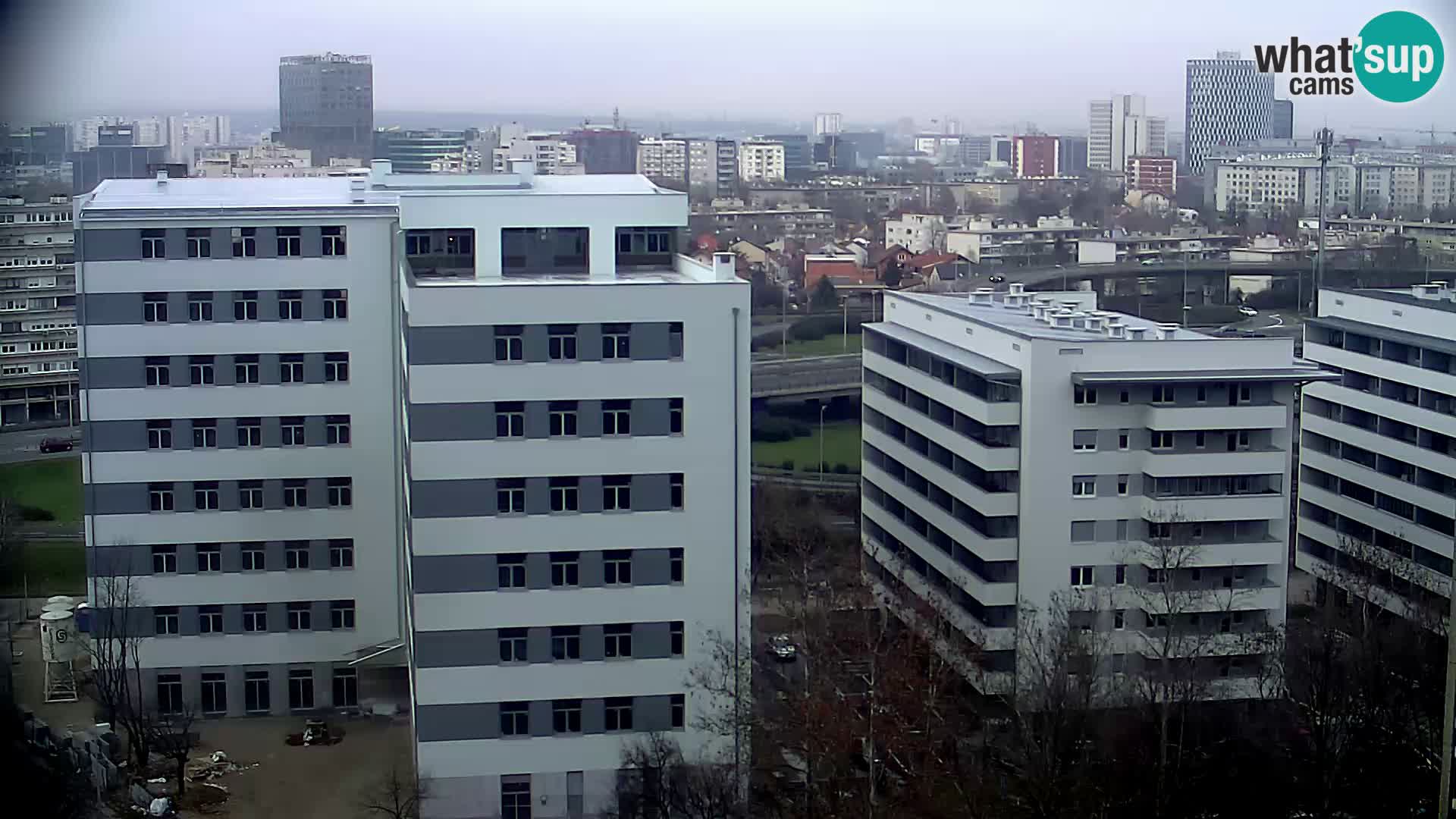 Live Interchange of Slavonska Avenue and Marin Držić Avenue in Zagreb webcam