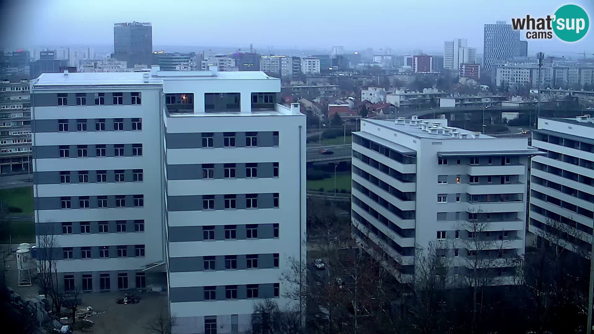 Live Interchange of Slavonska Avenue and Marin Držić Avenue in Zagreb webcam