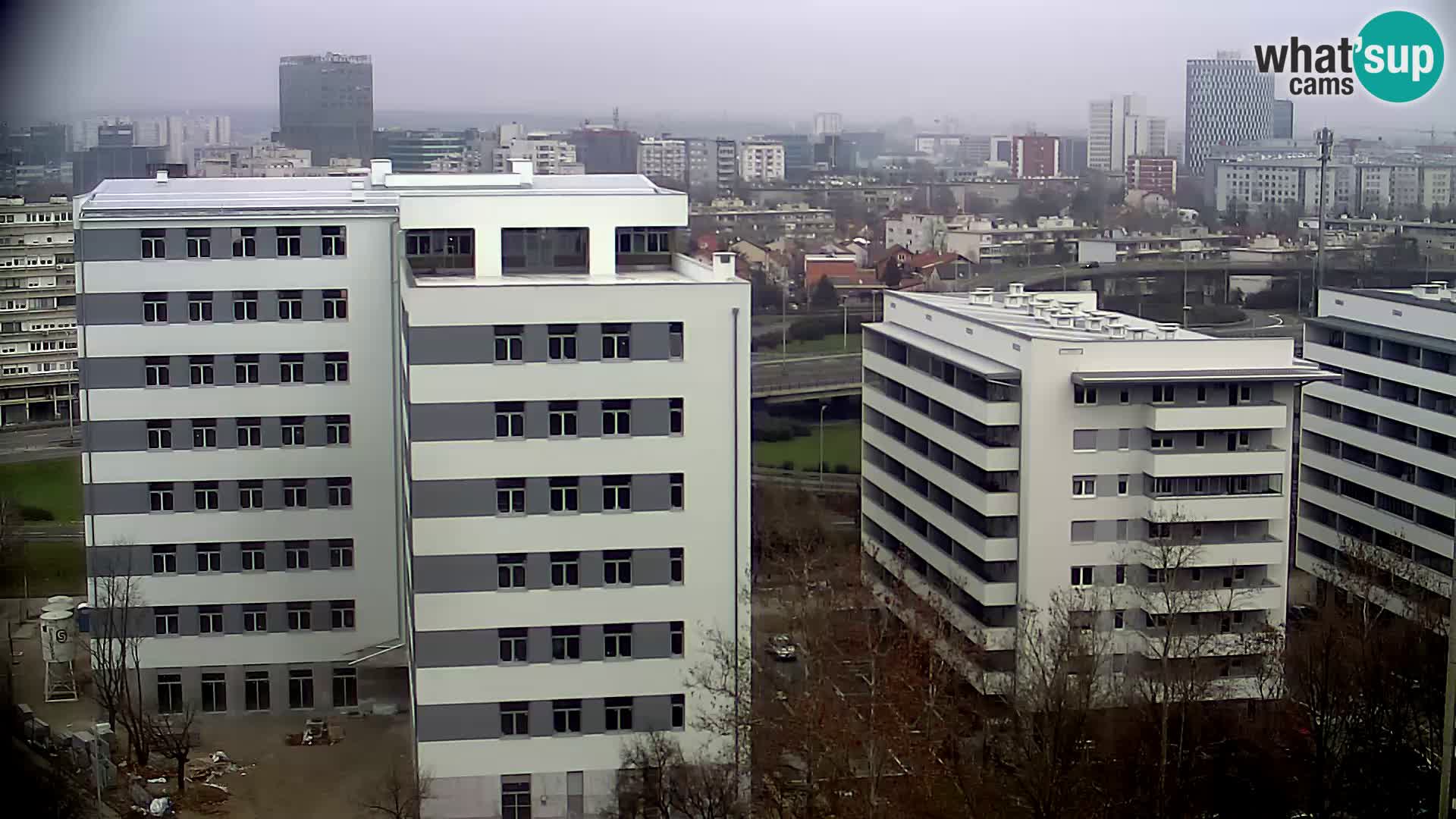 Live Interchange of Slavonska Avenue and Marin Držić Avenue in Zagreb webcam