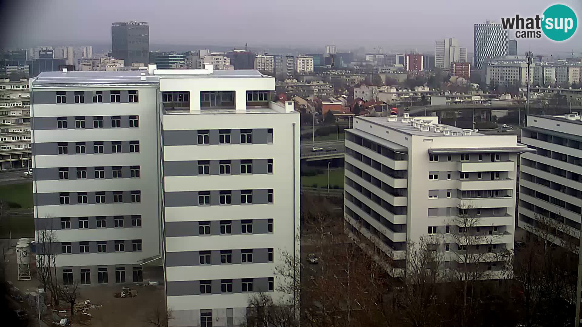 Live Interchange of Slavonska Avenue and Marin Držić Avenue in Zagreb webcam