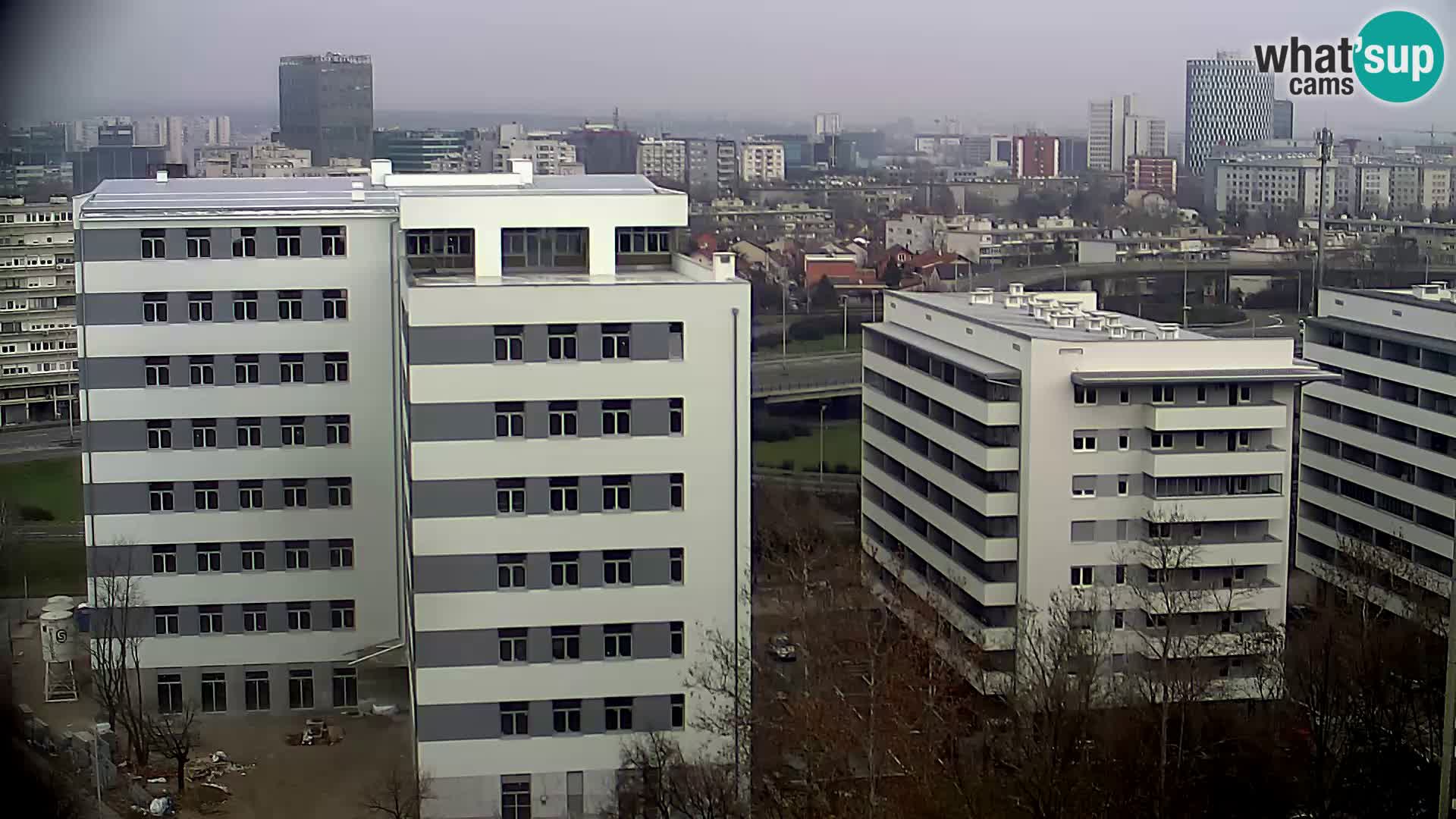 Live Interchange of Slavonska Avenue and Marin Držić Avenue in Zagreb webcam