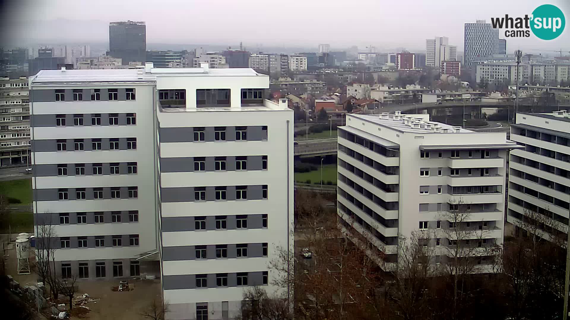 Live Interchange of Slavonska Avenue and Marin Držić Avenue in Zagreb webcam