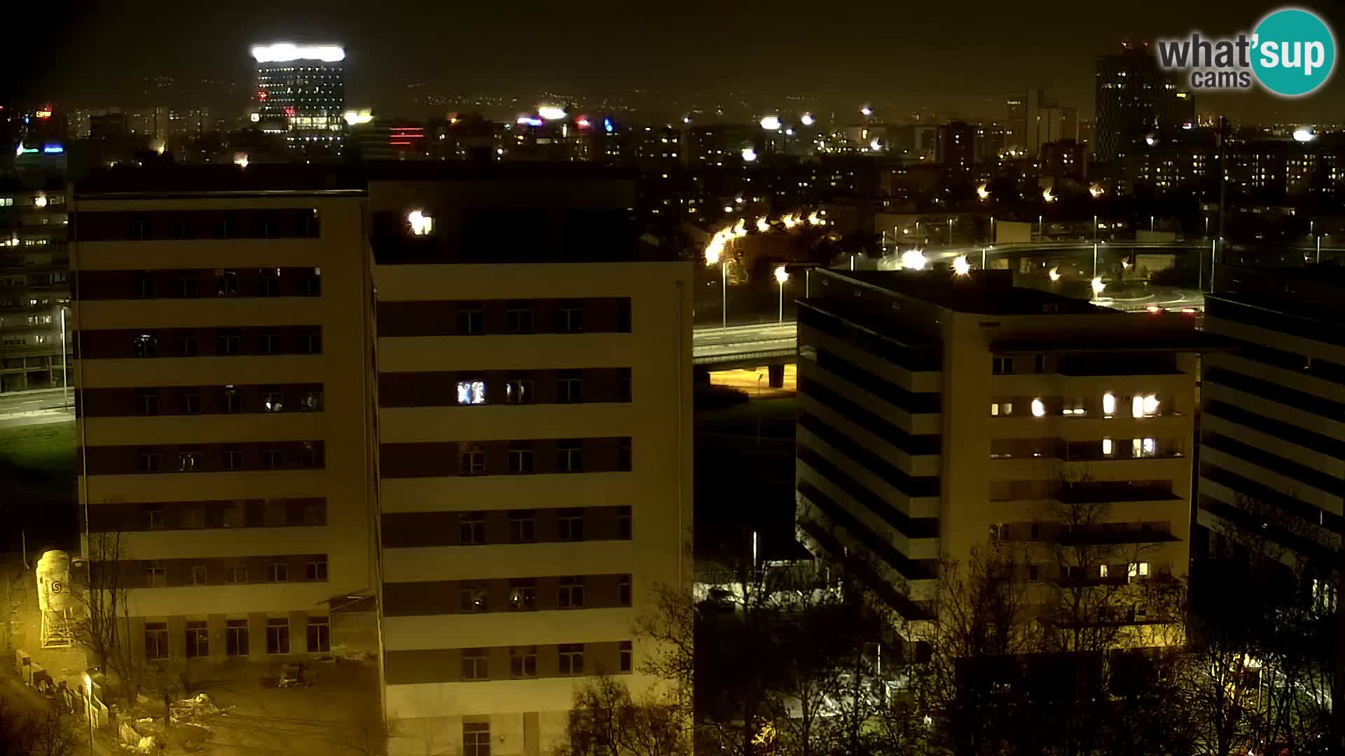 Live Interchange of Slavonska Avenue and Marin Držić Avenue in Zagreb webcam