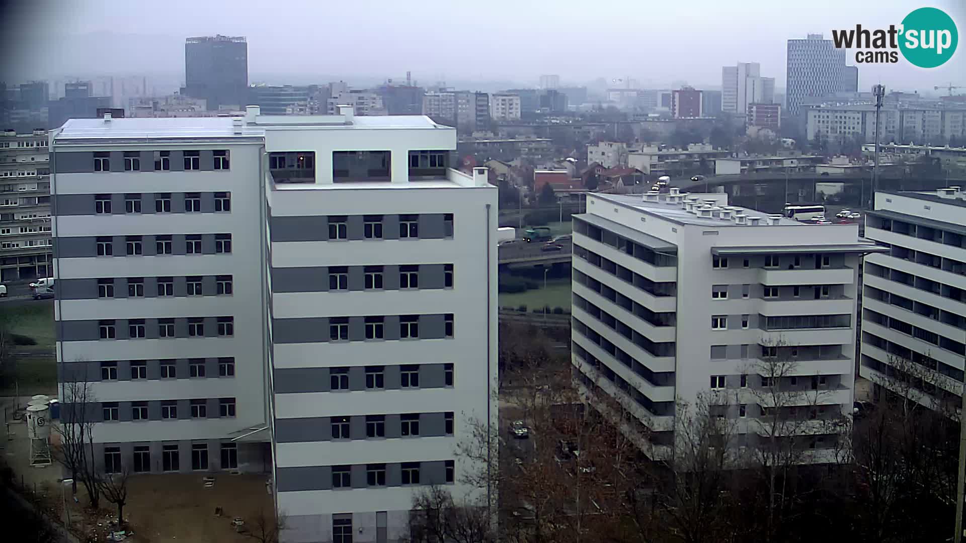 Live Interchange of Slavonska Avenue and Marin Držić Avenue in Zagreb webcam