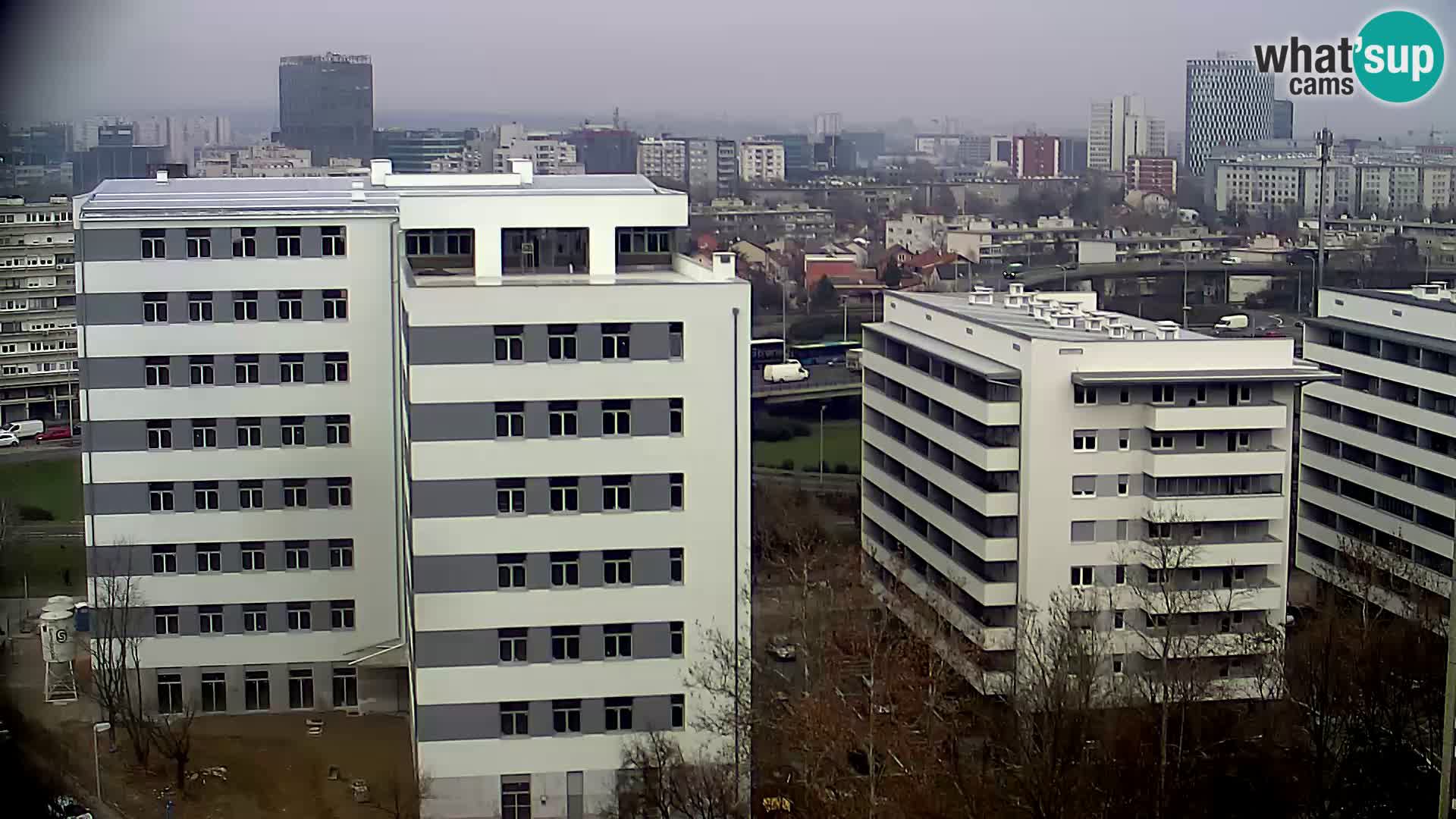 Live Interchange of Slavonska Avenue and Marin Držić Avenue in Zagreb webcam