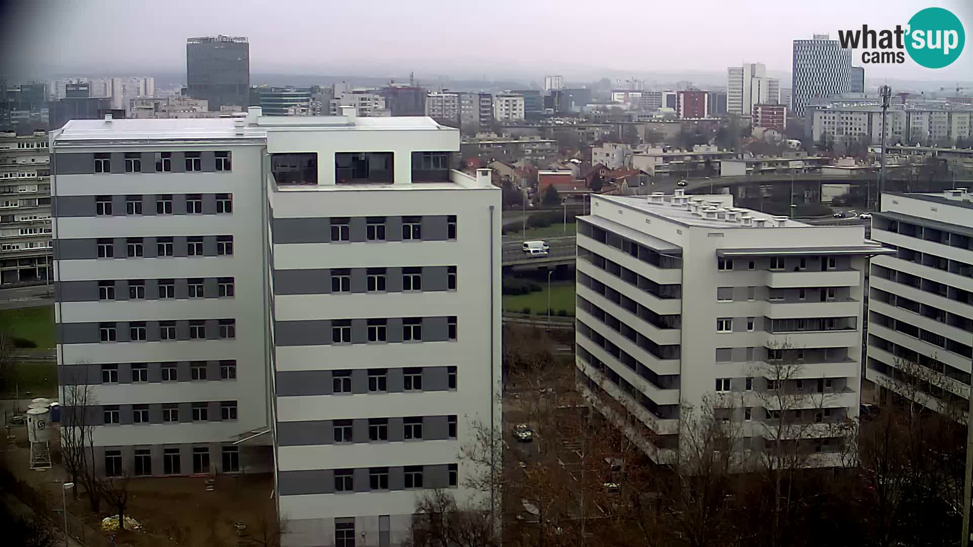 Live Interchange of Slavonska Avenue and Marin Držić Avenue in Zagreb webcam