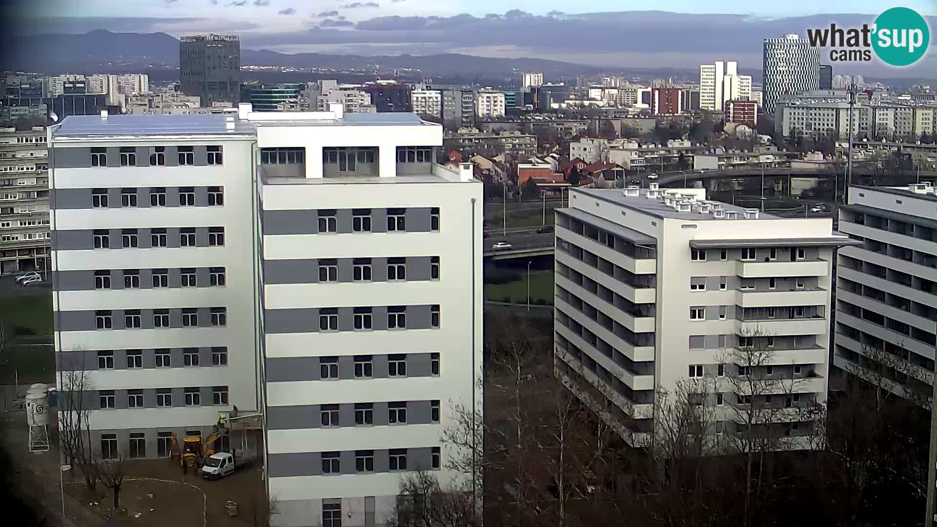 Rotatoria e incrocio viale Slavonska e Marin Držić  – webcam di Zagabria