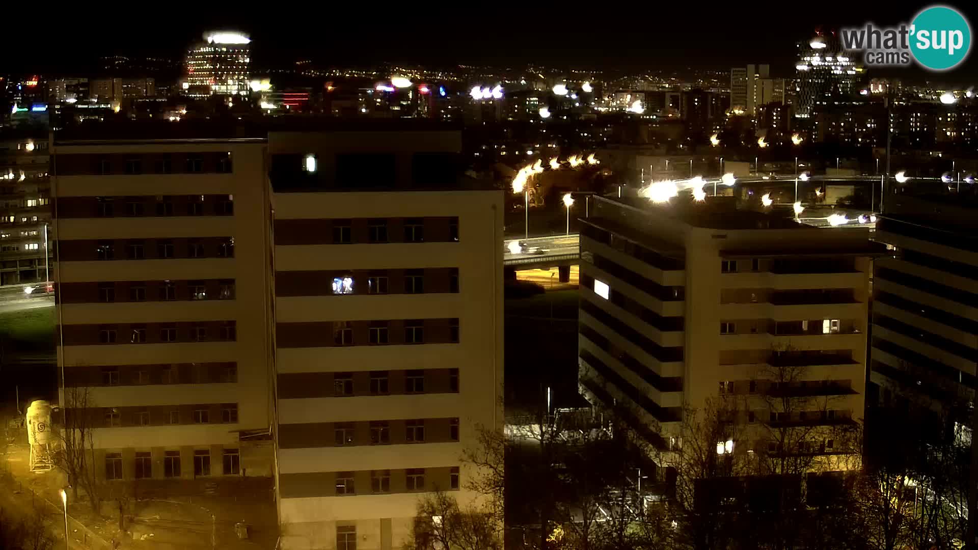 Live-Kreisverkehr Slavonska und Marin Držić Avenue zur Zagreb Webcam