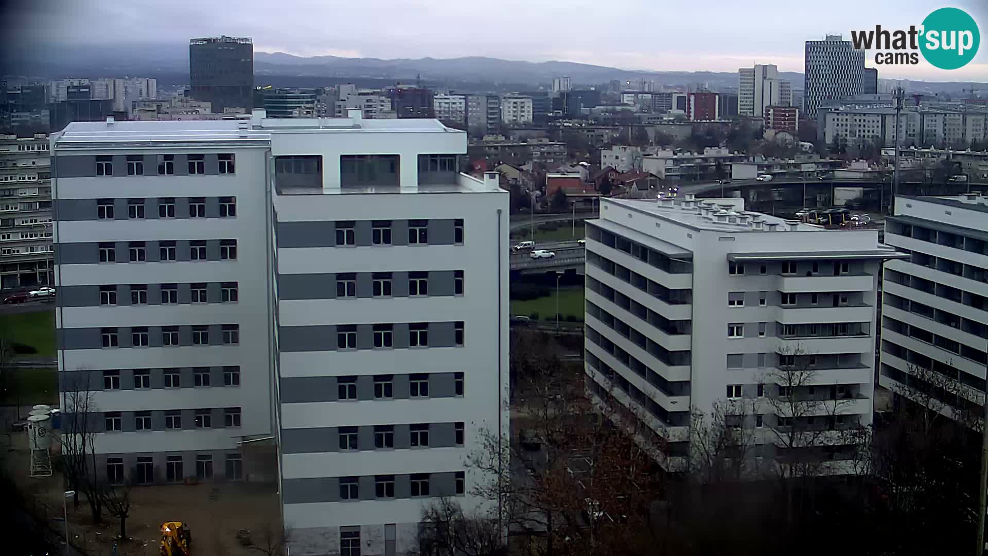 Rotatoria e incrocio viale Slavonska e Marin Držić  – webcam di Zagabria