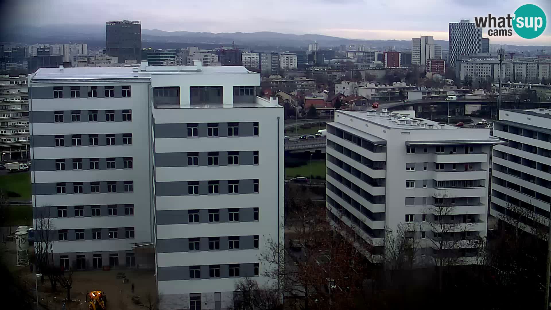 Rotatoria e incrocio viale Slavonska e Marin Držić  – webcam di Zagabria