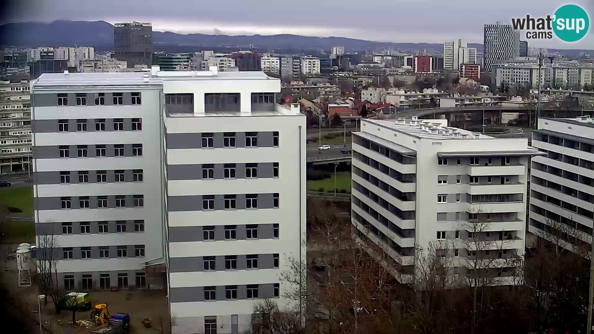 Live Interchange of Slavonska Avenue and Marin Držić Avenue in Zagreb webcam