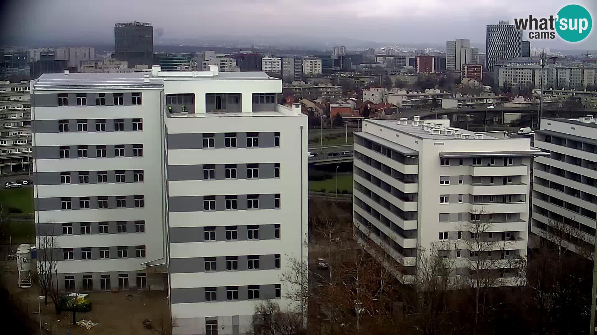 Rotatoria e incrocio viale Slavonska e Marin Držić  – webcam di Zagabria