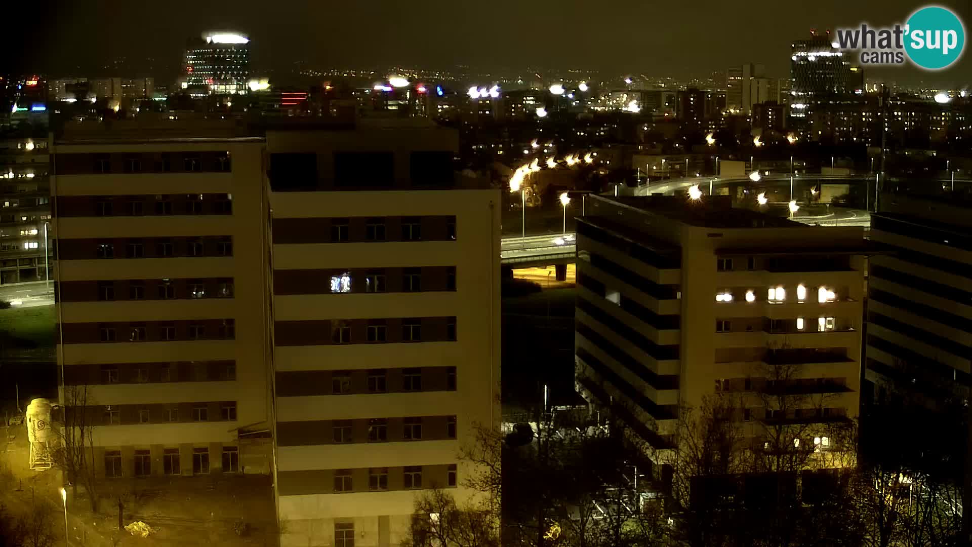 Rond-point en direct traversant les avenues Slavonska et Marin Držić à Zagreb webcam