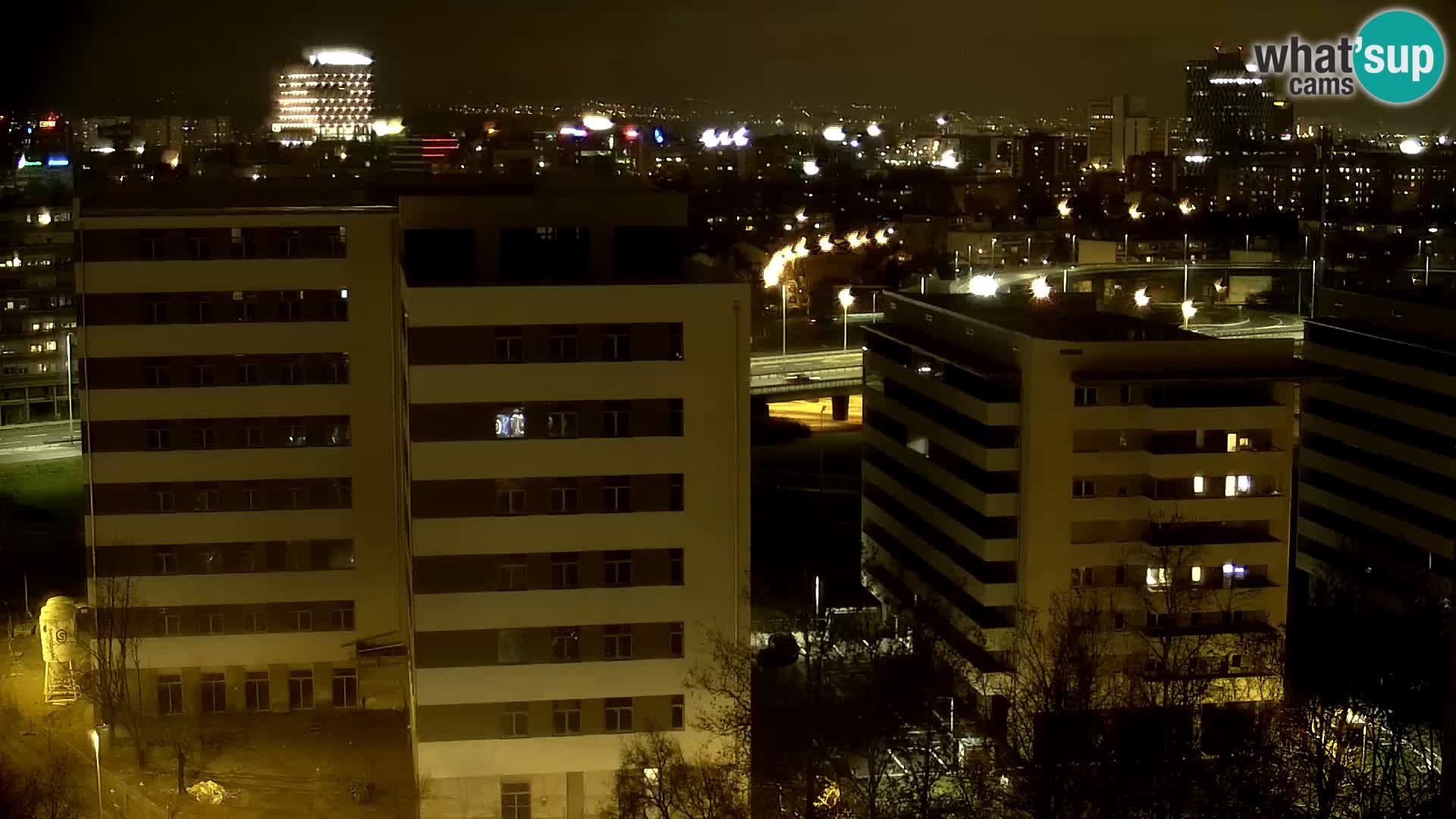 Live-Kreisverkehr Slavonska und Marin Držić Avenue zur Zagreb Webcam