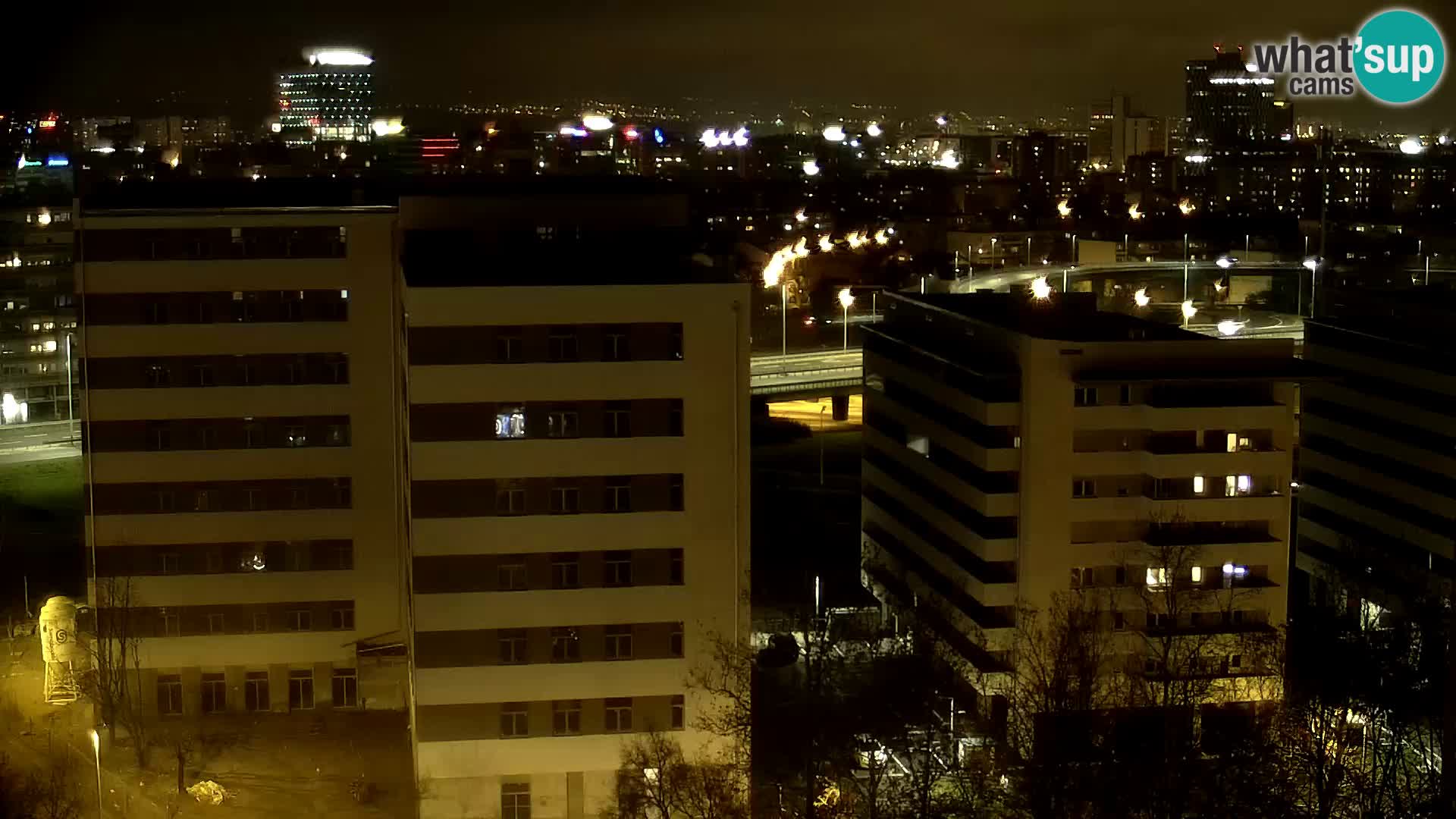 Live-Kreisverkehr Slavonska und Marin Držić Avenue zur Zagreb Webcam