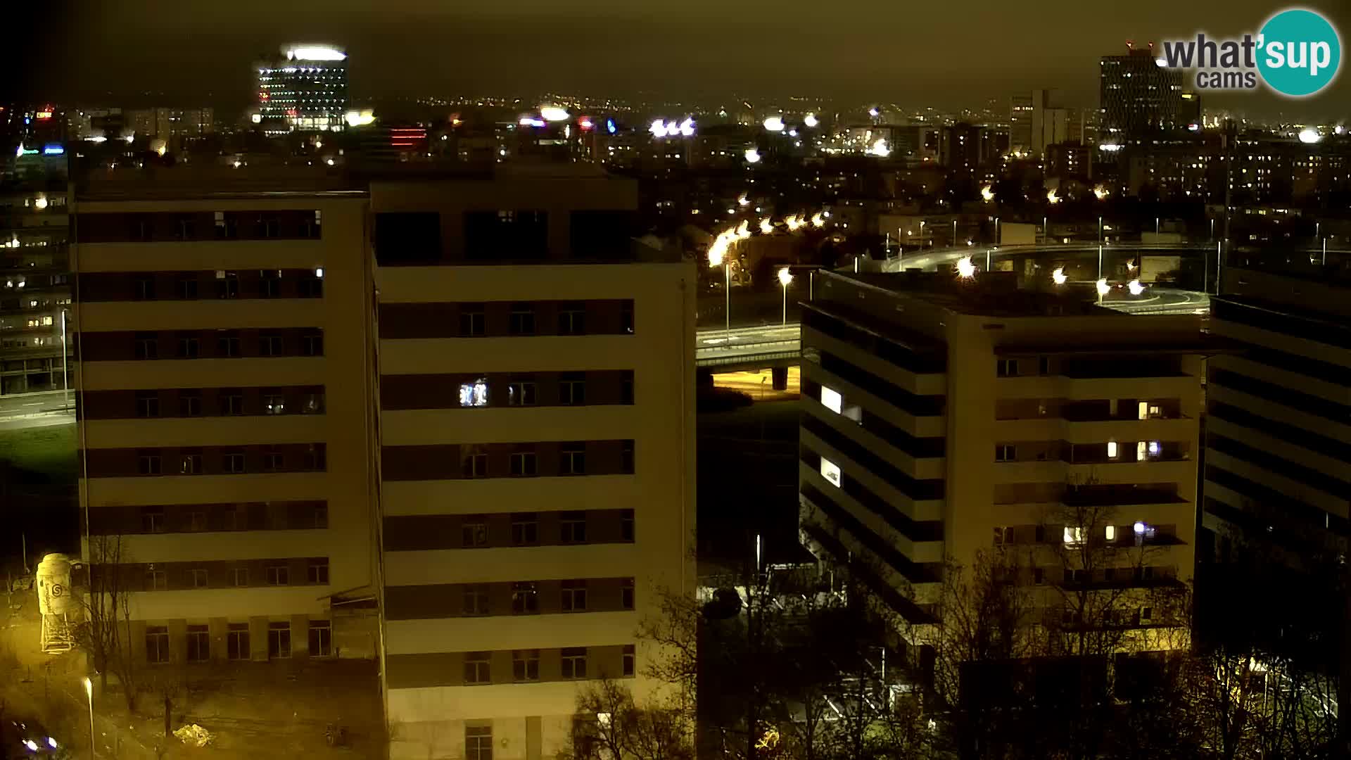 Live Interchange of Slavonska Avenue and Marin Držić Avenue in Zagreb webcam