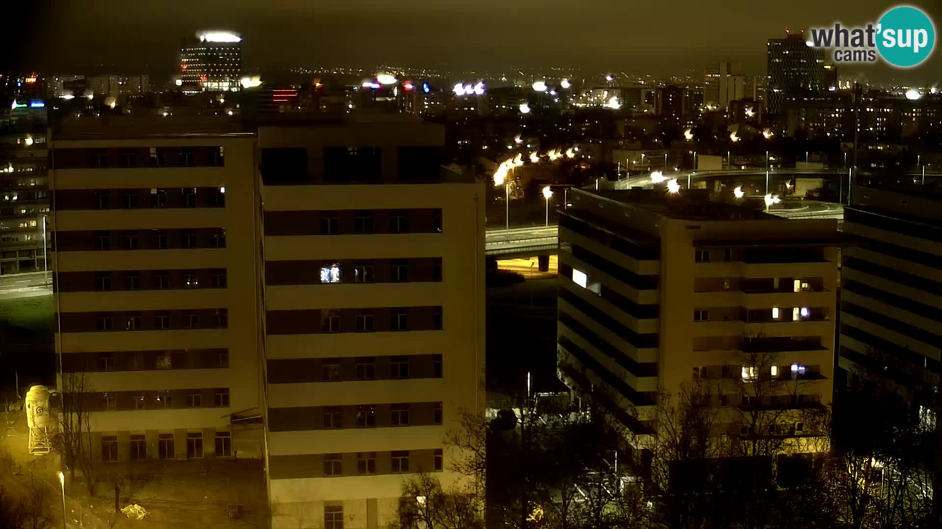 Live-Kreisverkehr Slavonska und Marin Držić Avenue zur Zagreb Webcam