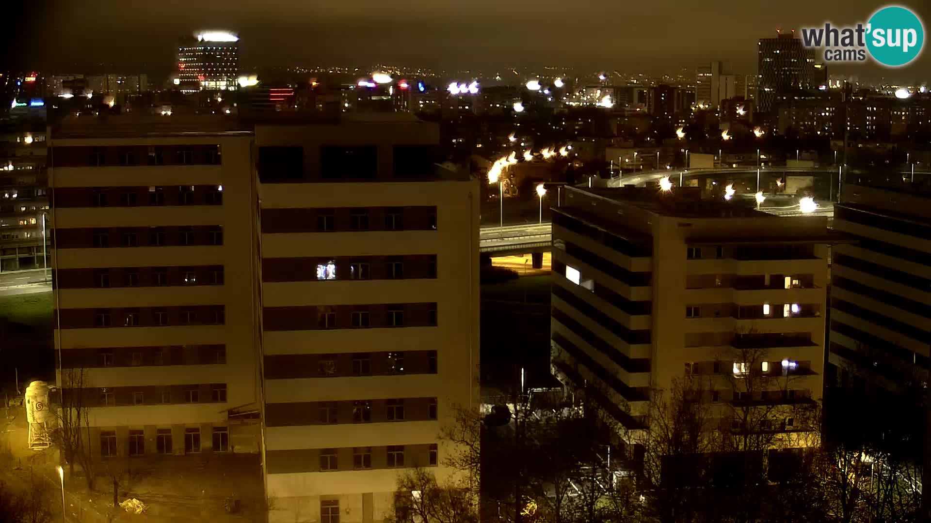 Live-Kreisverkehr Slavonska und Marin Držić Avenue zur Zagreb Webcam