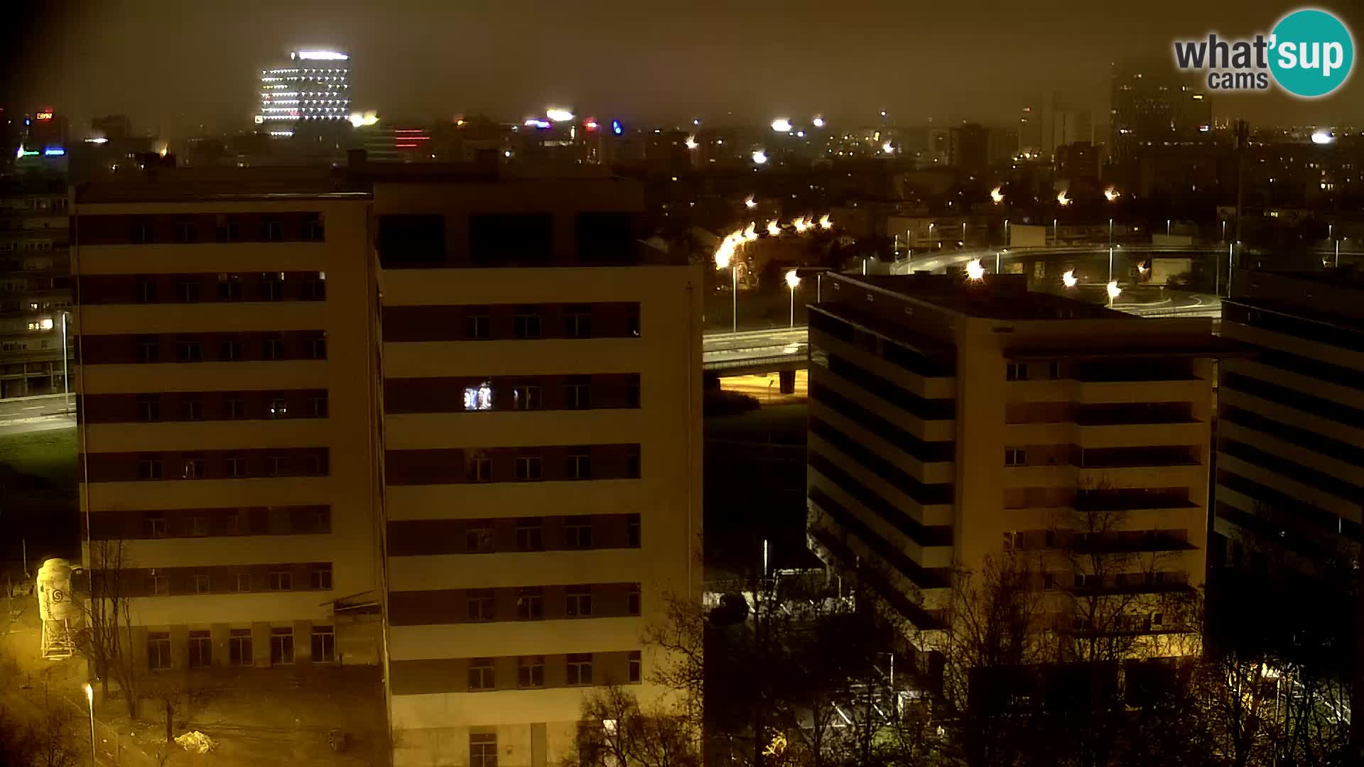 Live-Kreisverkehr Slavonska und Marin Držić Avenue zur Zagreb Webcam