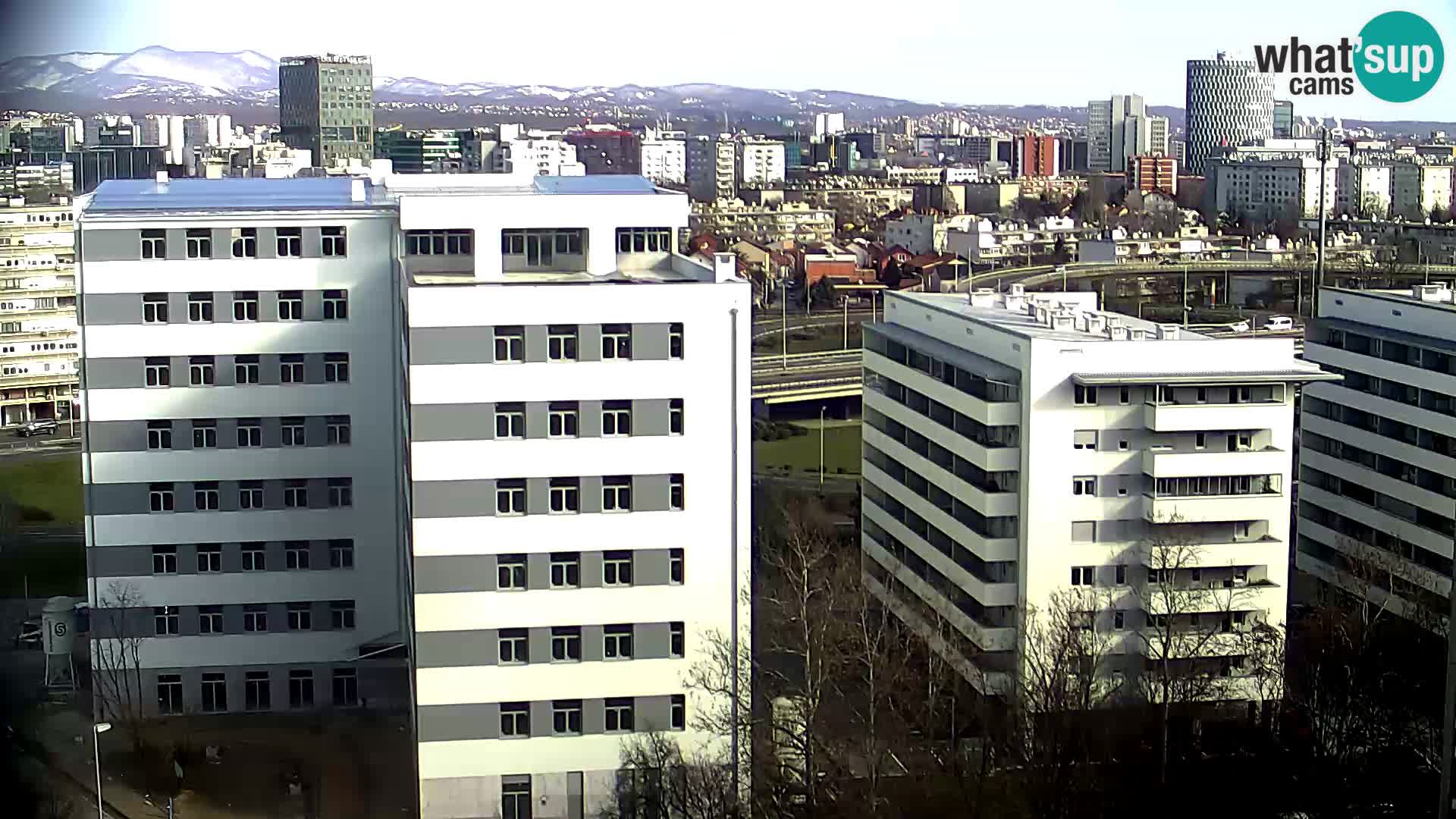 Live Interchange of Slavonska Avenue and Marin Držić Avenue in Zagreb webcam