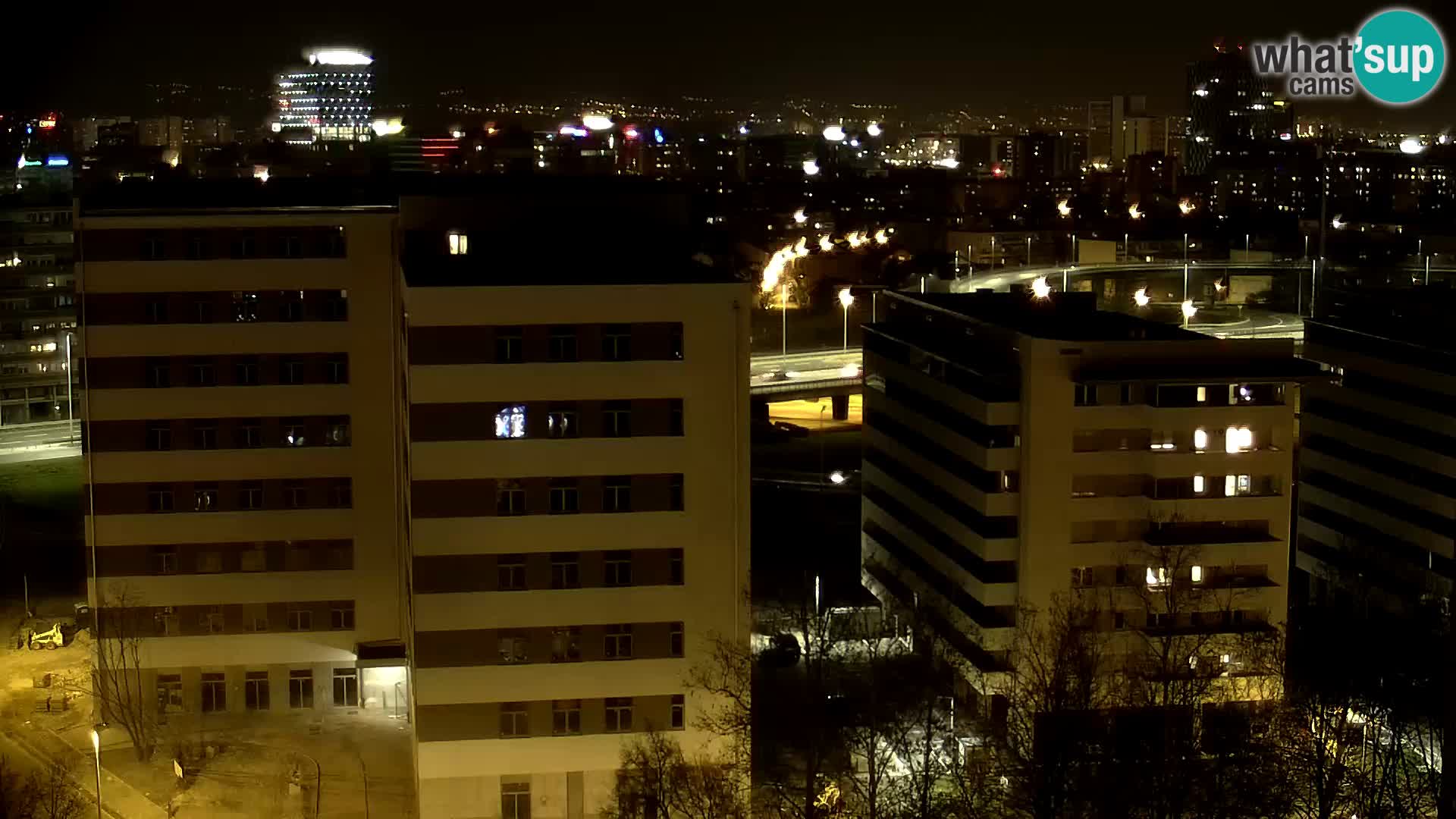 Live Interchange of Slavonska Avenue and Marin Držić Avenue in Zagreb webcam