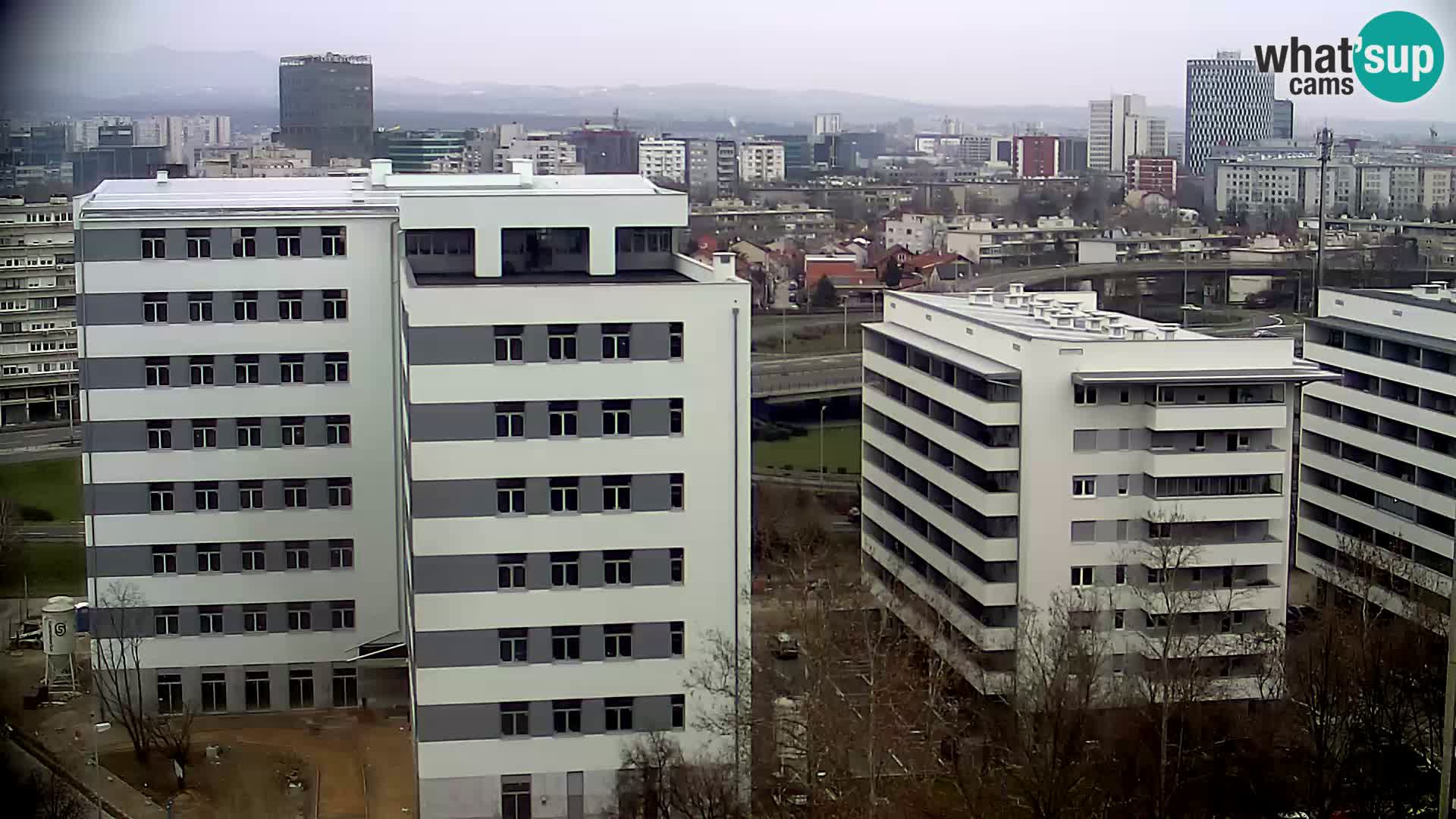 Live Interchange of Slavonska Avenue and Marin Držić Avenue in Zagreb webcam