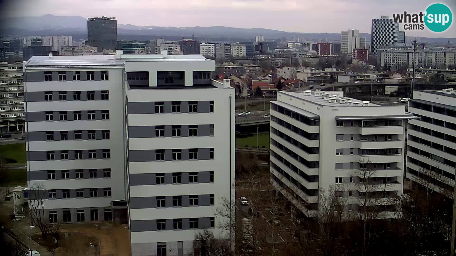 Live Interchange of Slavonska Avenue and Marin Držić Avenue in Zagreb webcam