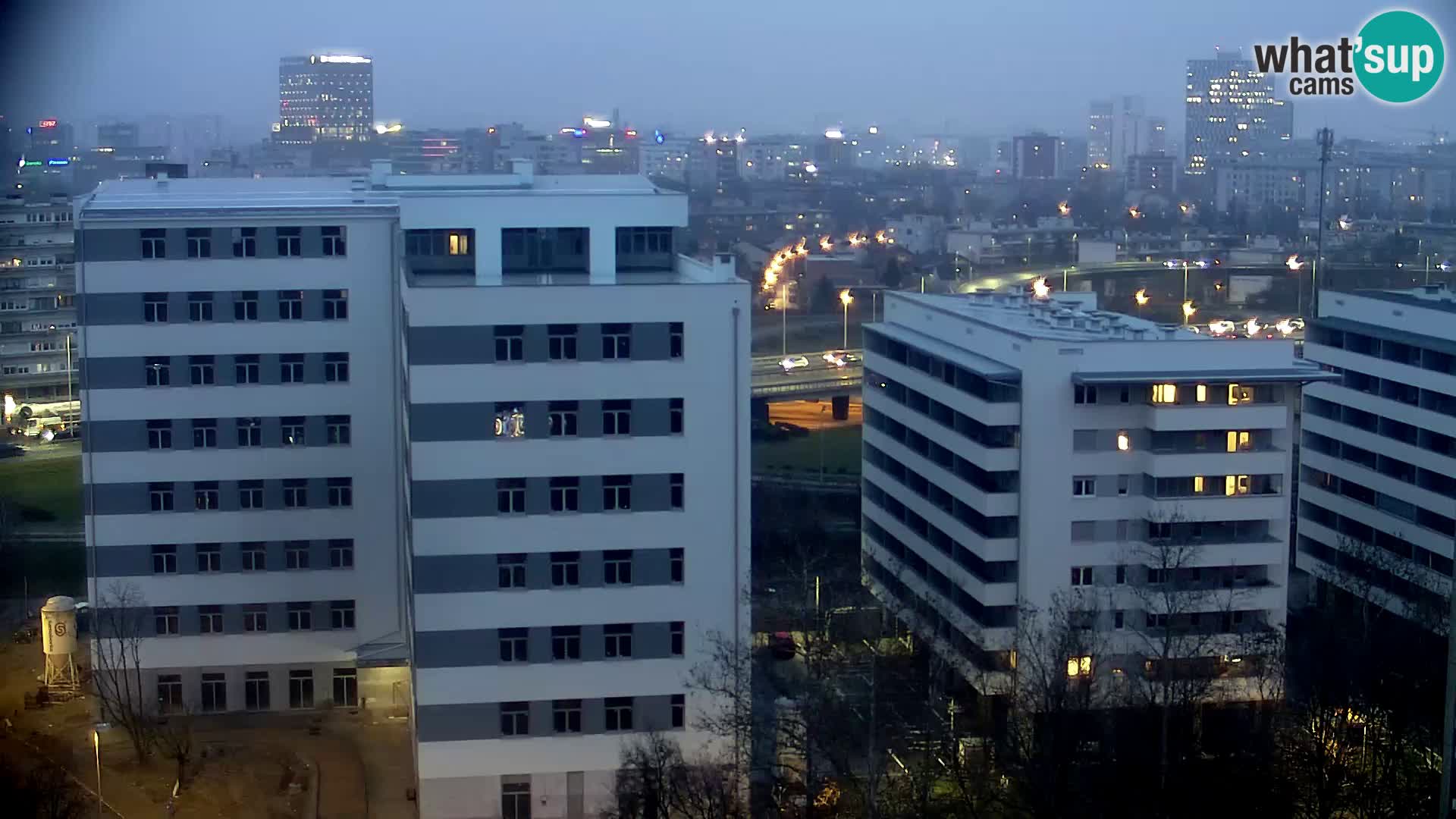 Live Interchange of Slavonska Avenue and Marin Držić Avenue in Zagreb webcam