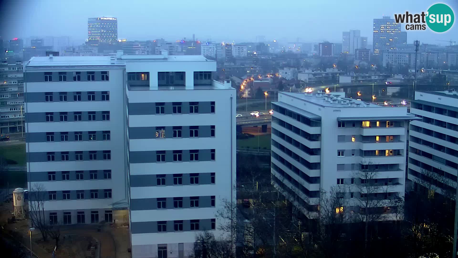 Live Interchange of Slavonska Avenue and Marin Držić Avenue in Zagreb webcam