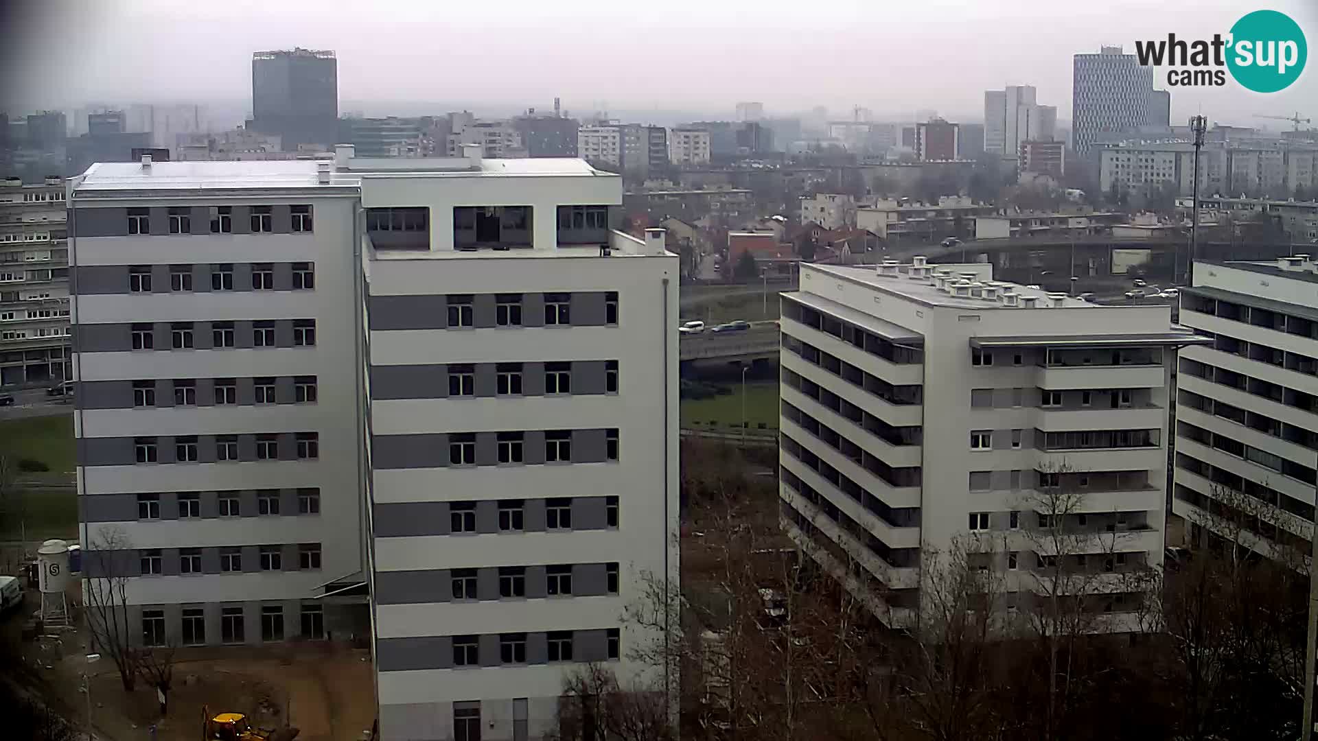 Live Interchange of Slavonska Avenue and Marin Držić Avenue in Zagreb webcam