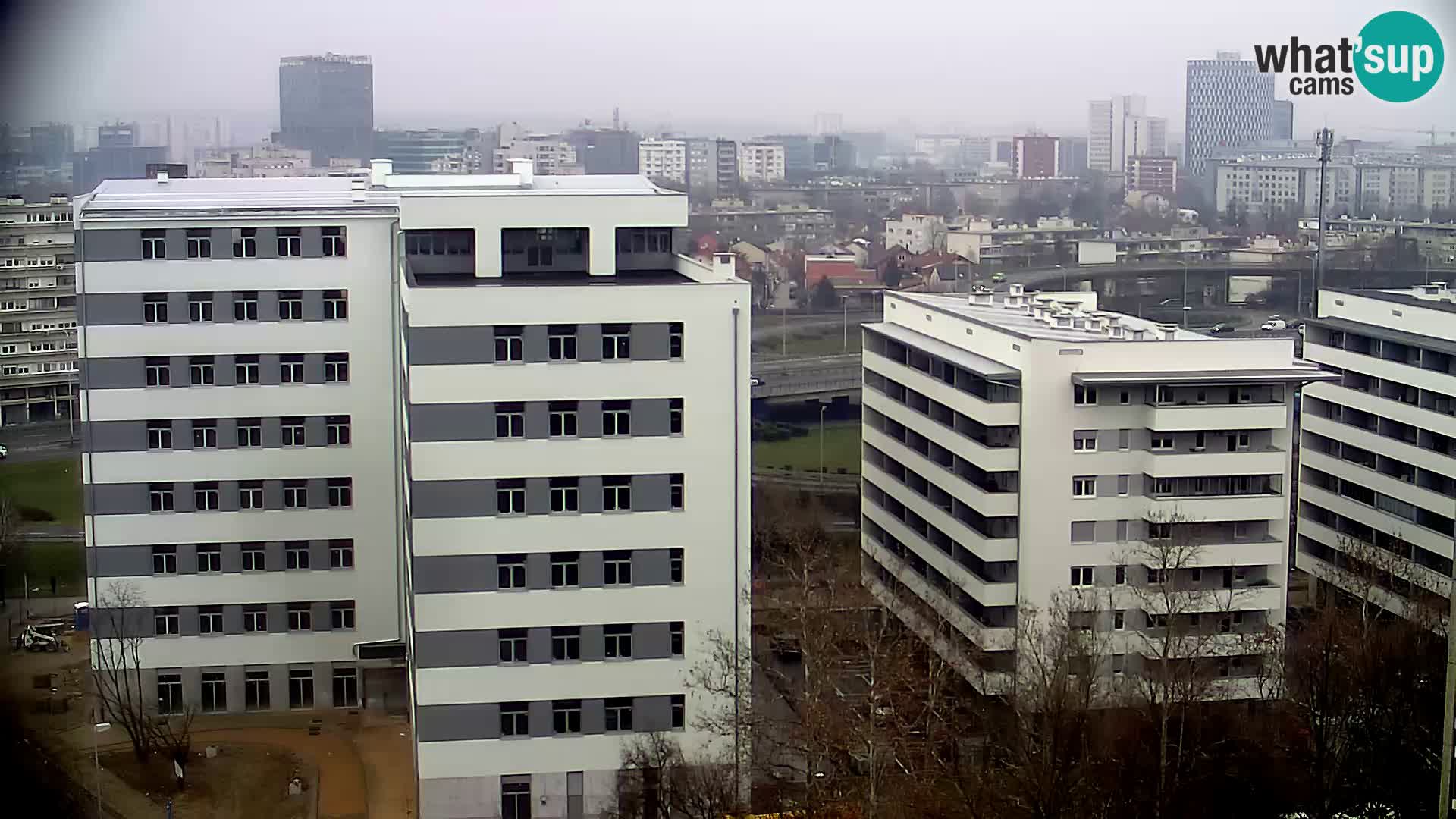 Rotatoria e incrocio viale Slavonska e Marin Držić  – webcam di Zagabria