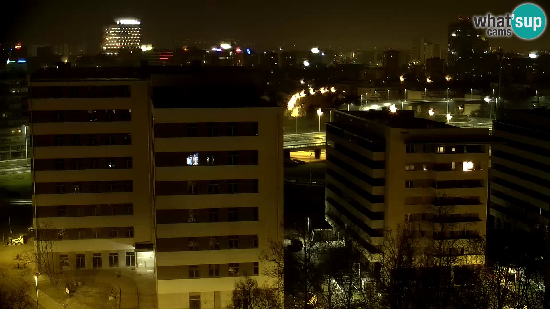 Live Interchange of Slavonska Avenue and Marin Držić Avenue in Zagreb webcam