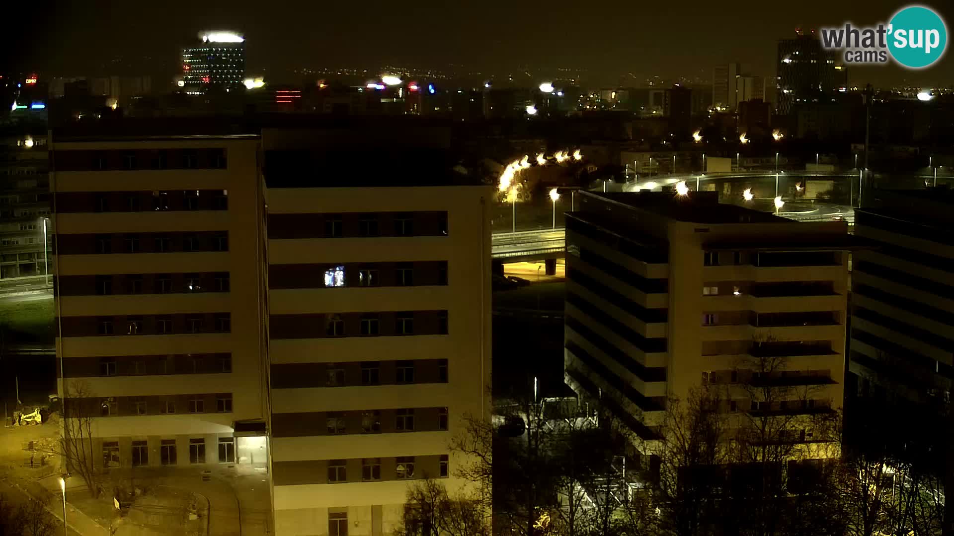 Live-Kreisverkehr Slavonska und Marin Držić Avenue zur Zagreb Webcam