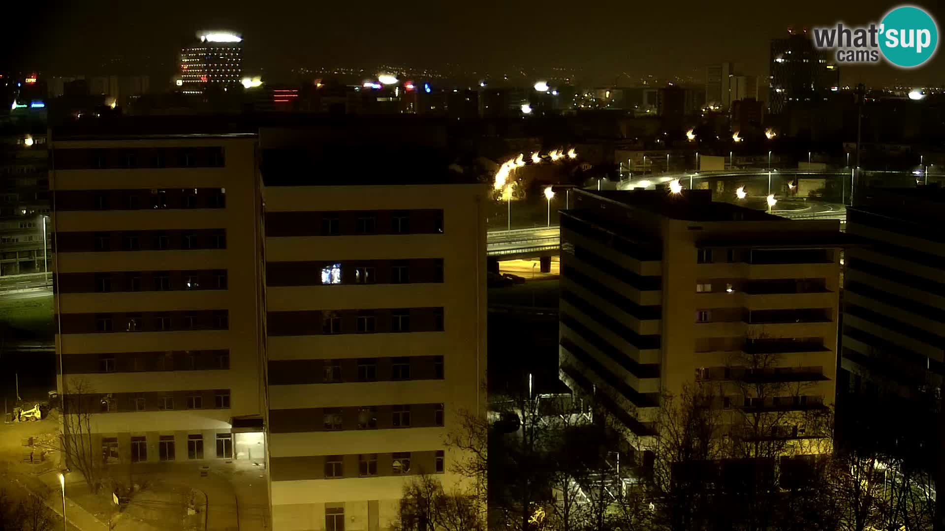 Live-Kreisverkehr Slavonska und Marin Držić Avenue zur Zagreb Webcam