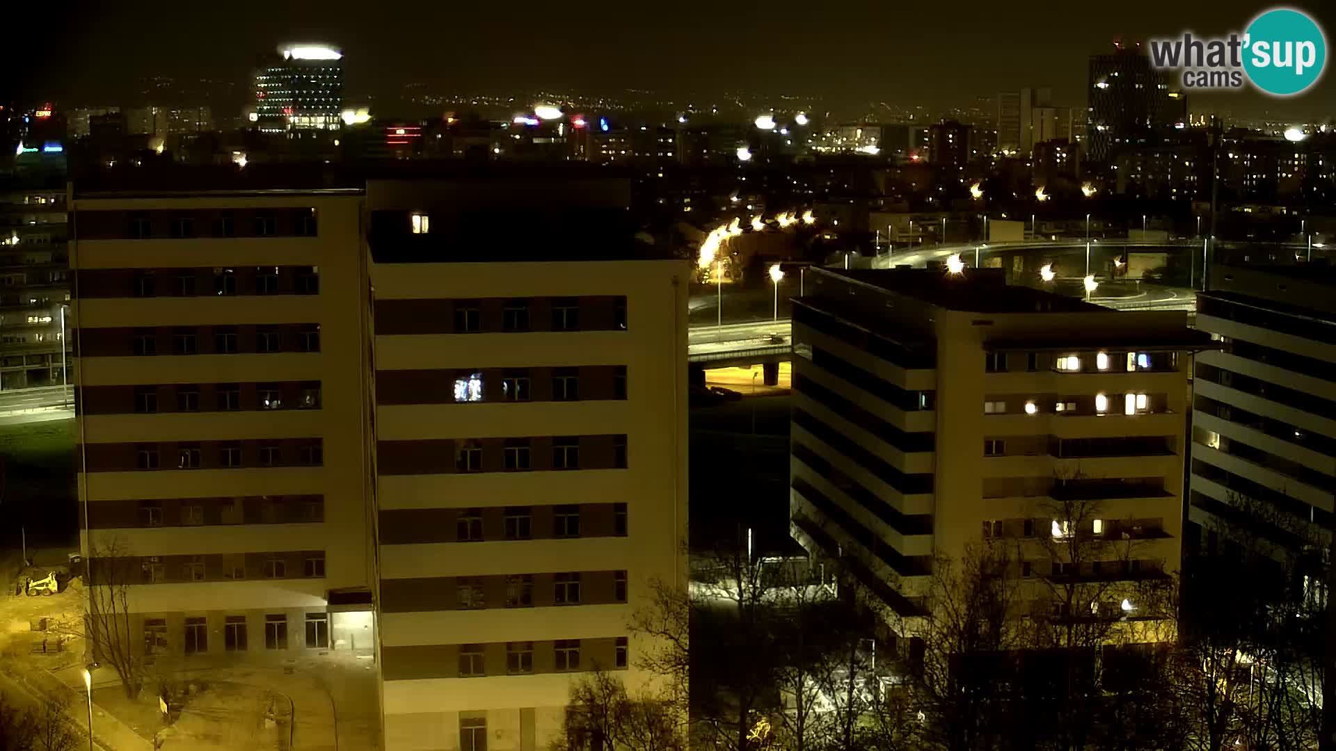 Live Interchange of Slavonska Avenue and Marin Držić Avenue in Zagreb webcam